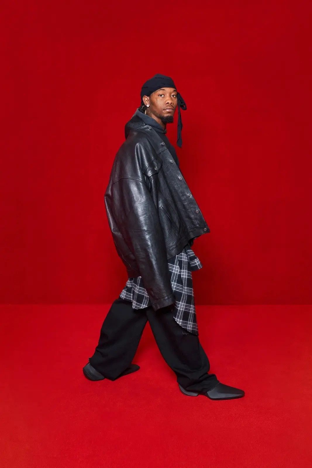 Balenciaga NEW - Summer 23 Buffalo Denim Style Trucker Leather Jacket S Size US S / EU 44-46 / 1 - 2 Thumbnail