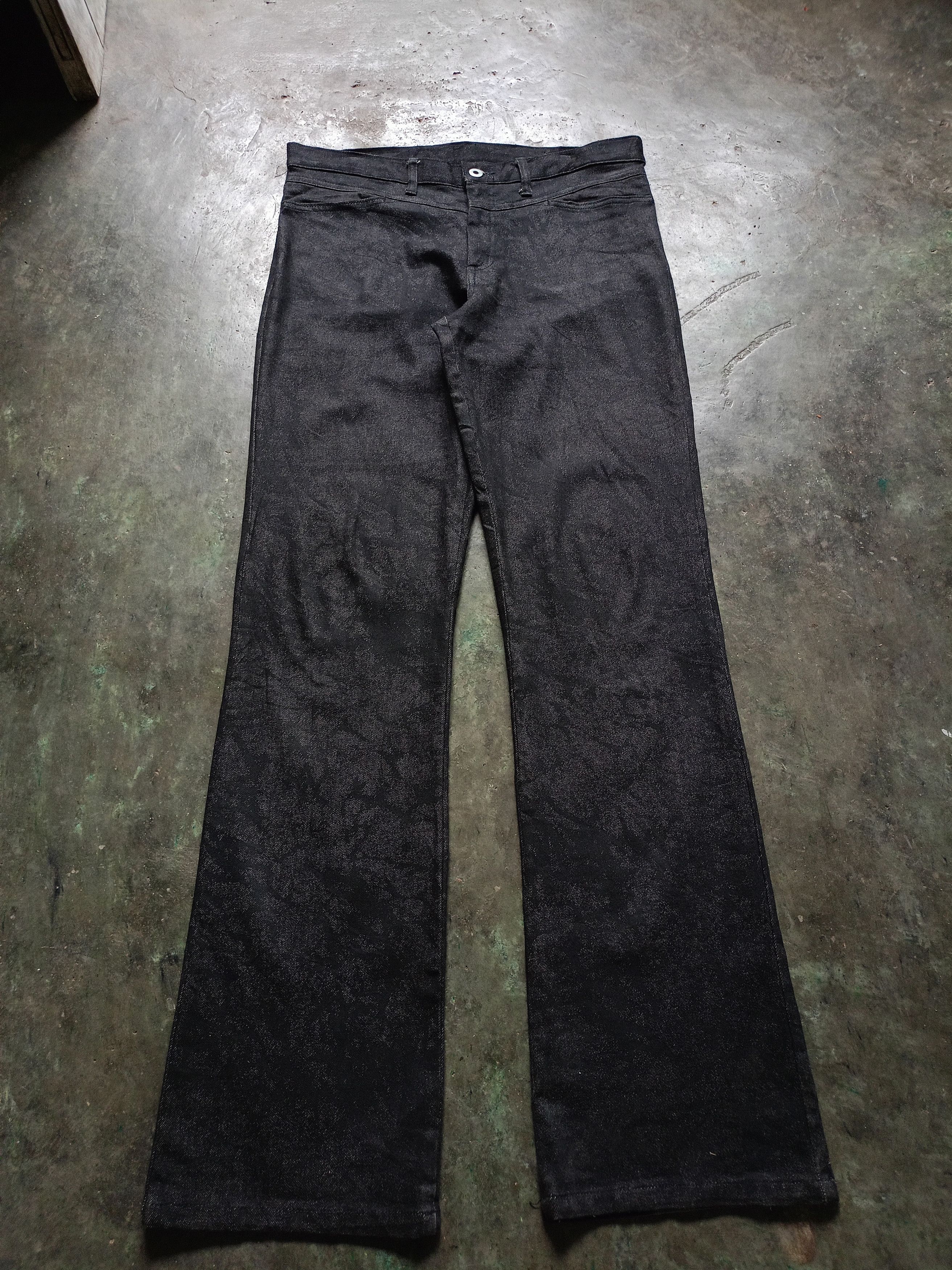 Japanese Brand Movin gear Division Waxed Denim Pants Size US 33 - 2 Thumbnail