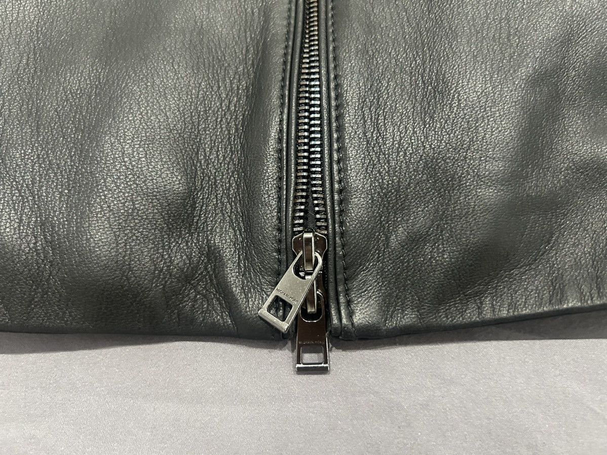Michael Kors MICHAEL KORS MENS Leather Racer Jacket Size US S / EU 44-46 / 1 - 11 Thumbnail
