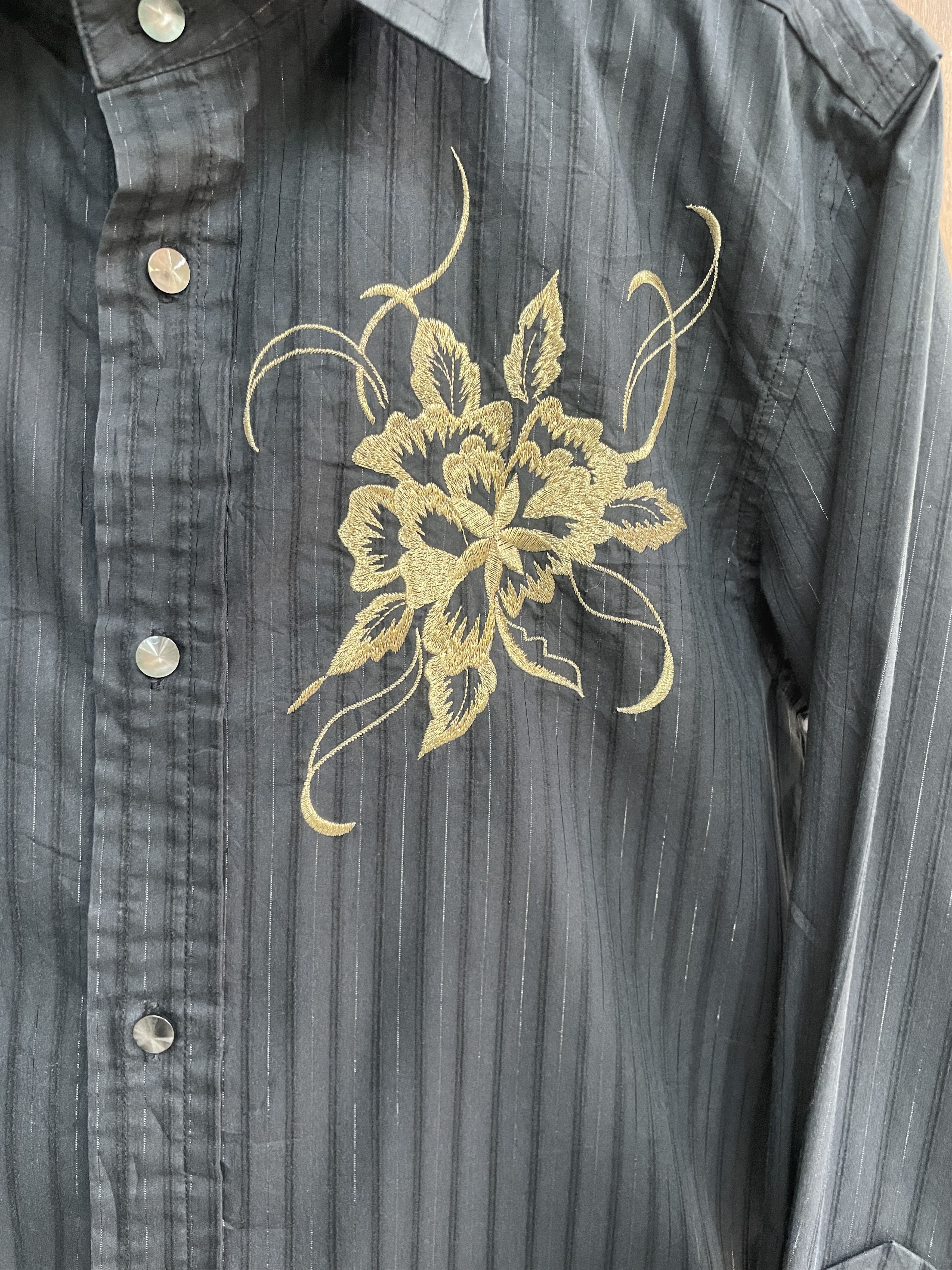 Tornado Mart TORNADO MART Embroidery Stripped Shirt Size US XXS / EU 40 - 3 Thumbnail