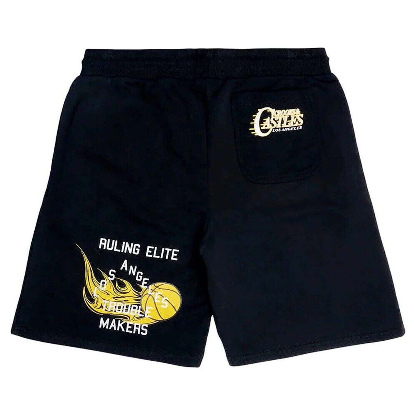 Crooks & Castles Crooks & Castles Men's LA City Lakers Theme Sweat Shorts Size US 34 / EU 50 - 2 Thumbnail
