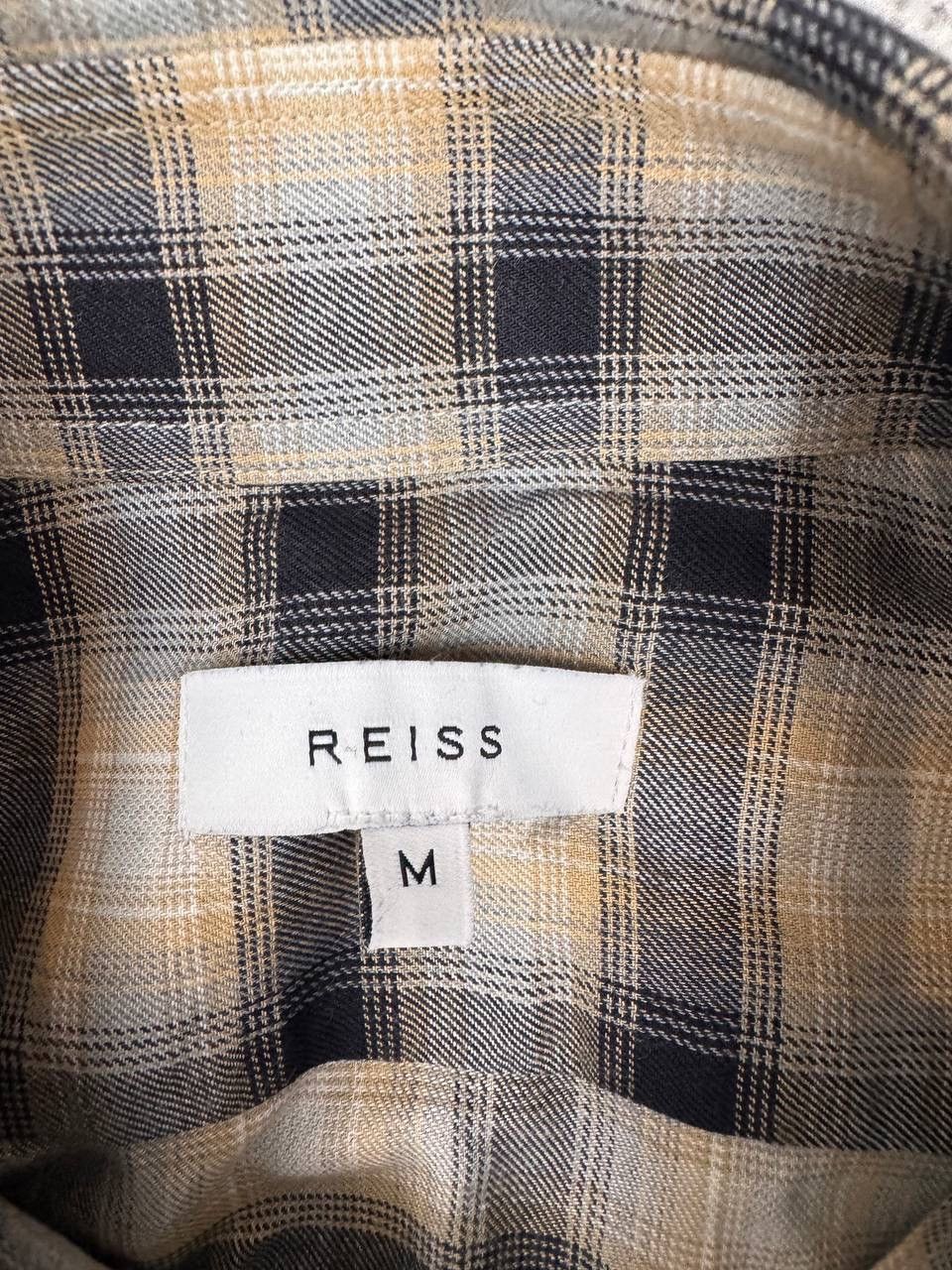 Reiss Reiss Men Check Shirt Beige Black Size M Size US M / EU 48-50 / 2 - 4 Thumbnail