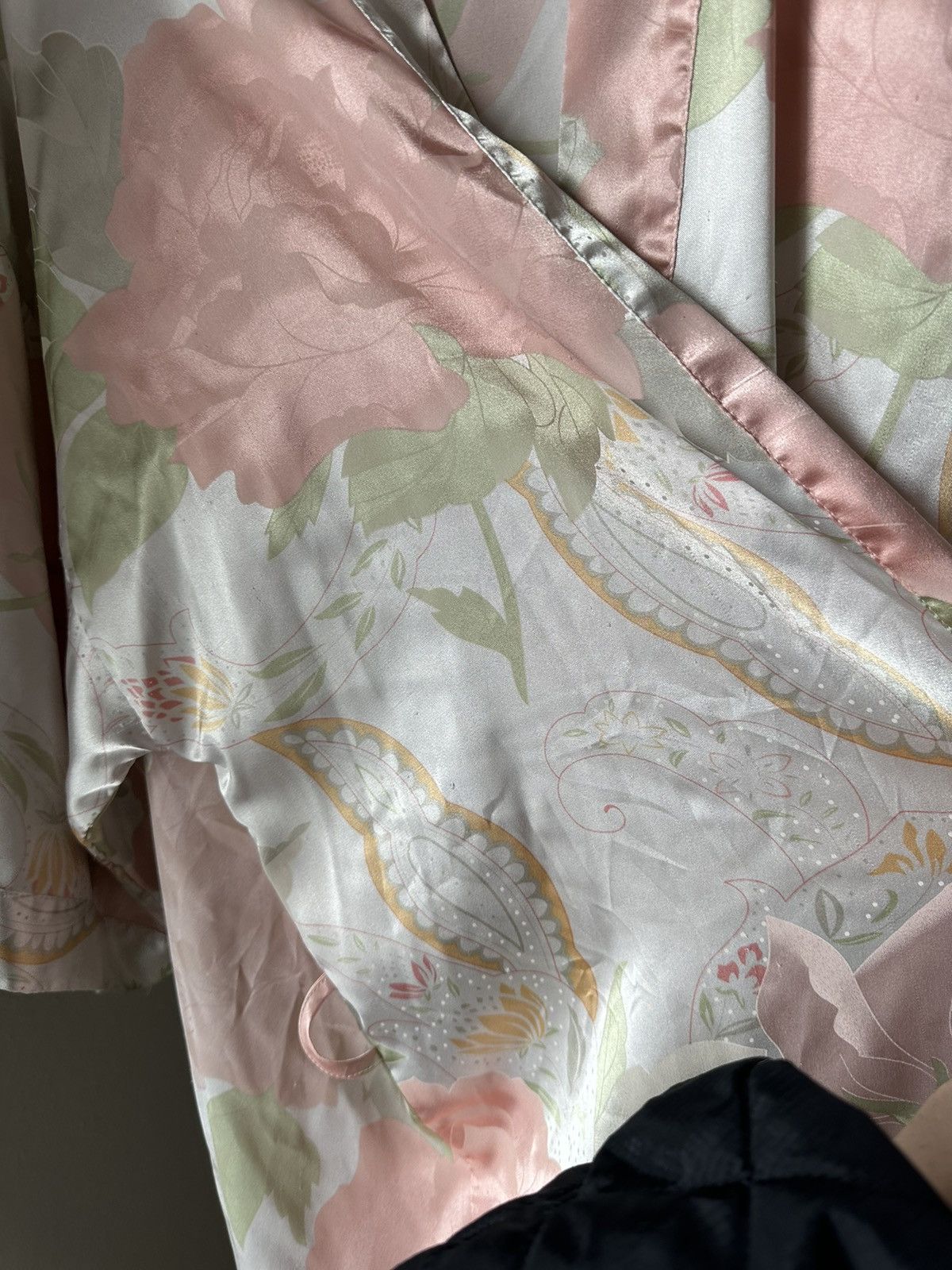 Vintage Silk Night Robe Size M / US 6-8 / IT 42-44 - 9 Thumbnail