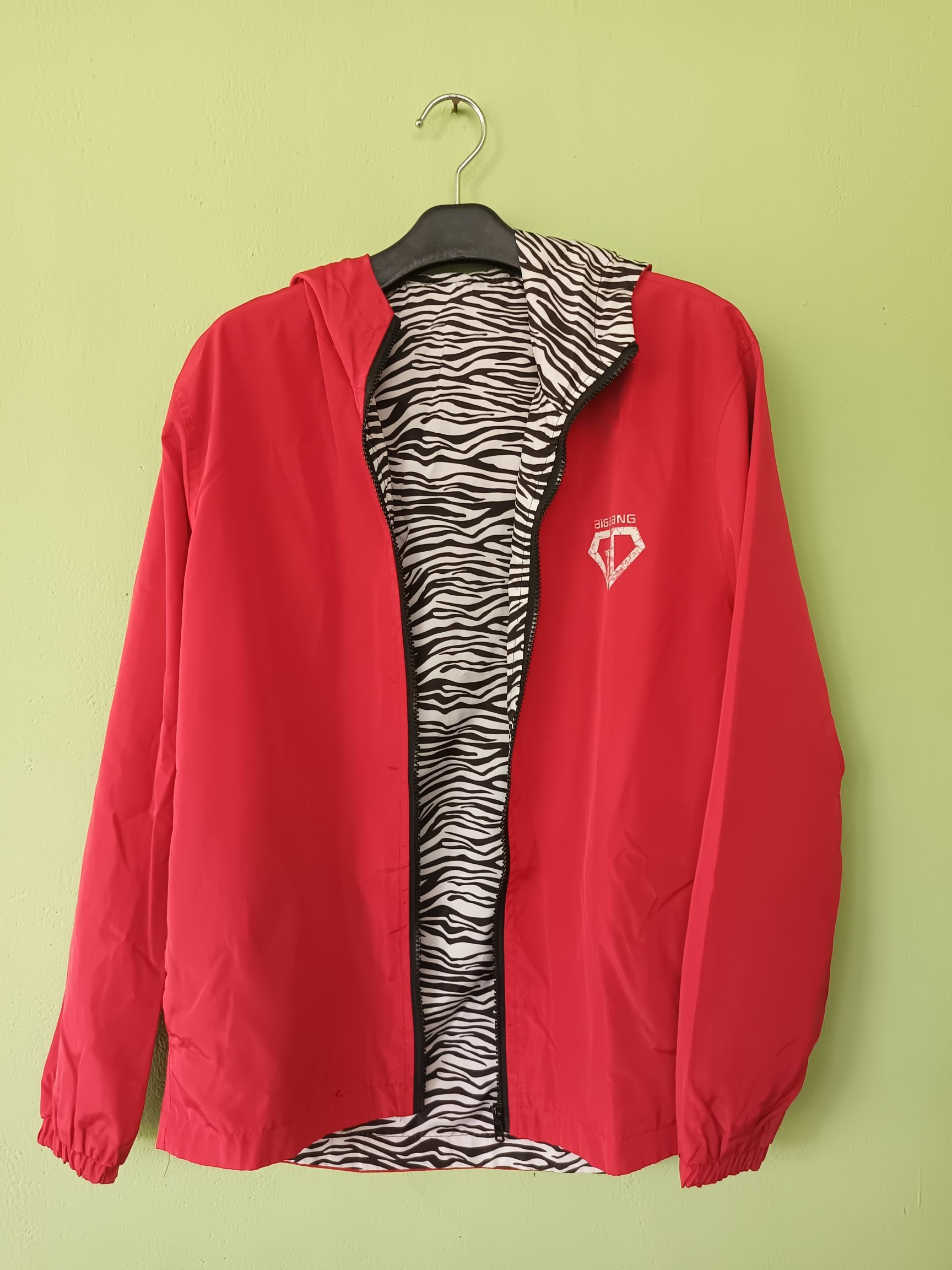 Japanese Brand BIGBANG Reversible Animal Print Wind breaker Zip Hoodie Size US L / EU 52-54 / 3 - 16 Thumbnail