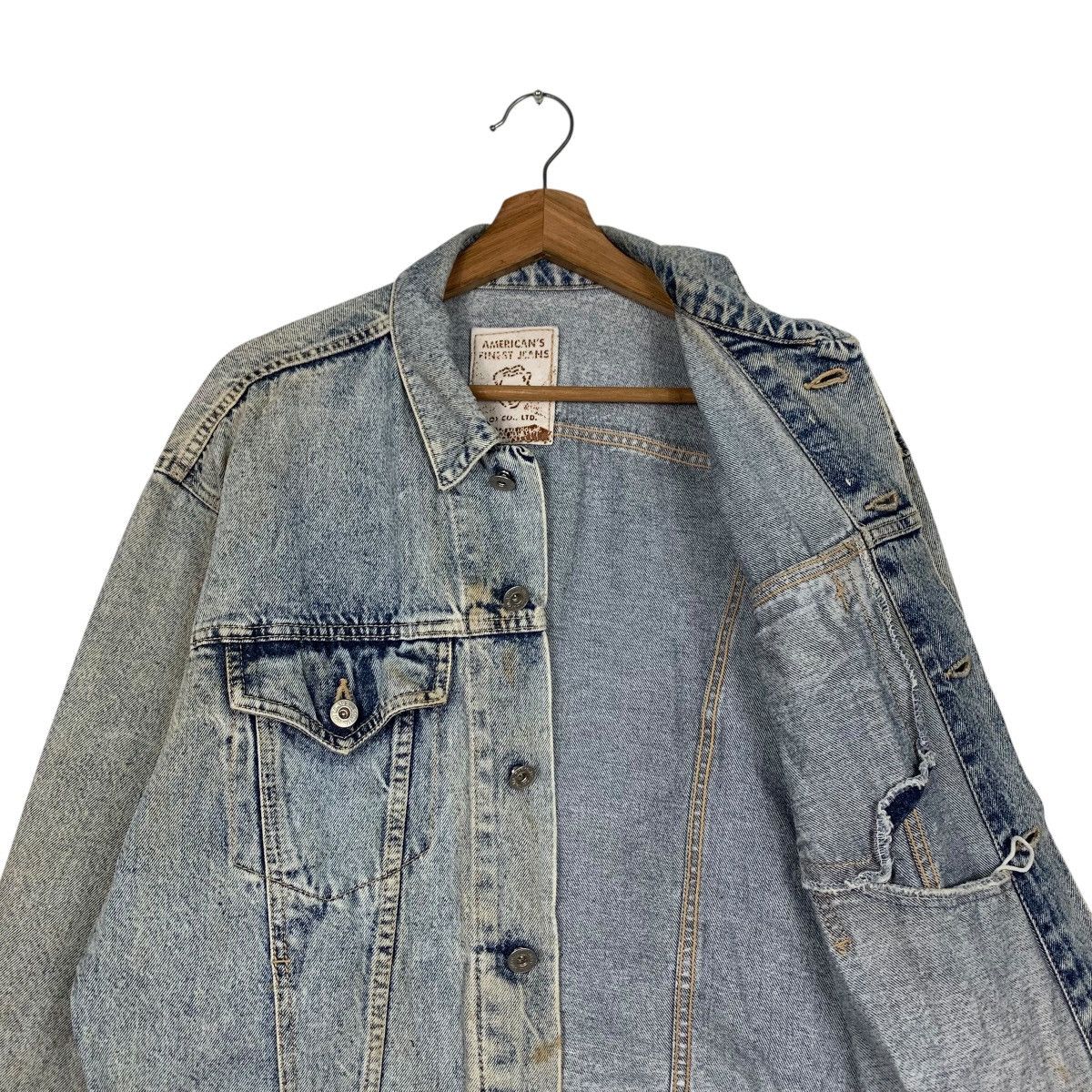 Japanese Brand AMERICAN’S FINEST JEANS Stone Wash Denim Jacket #2037-C88 Size US M / EU 48-50 / 2 - 8 Thumbnail