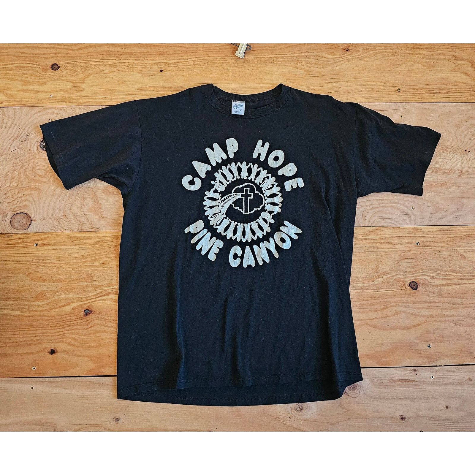 Velva Sheen Camp Hope Pine Canyon T-Shirt Sz XL 1990s Size US XL / EU 56 / 4 - 1 Thumbnail