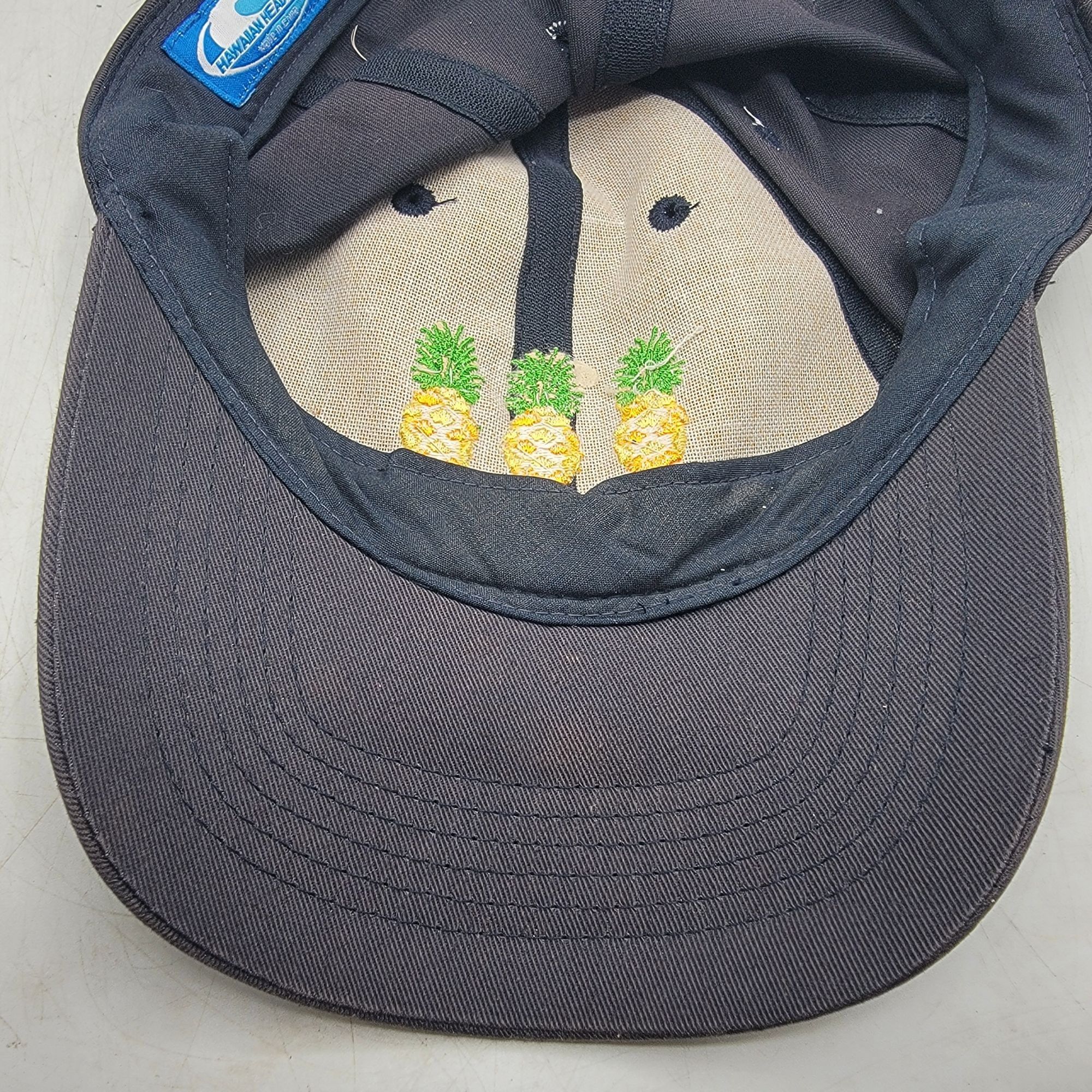 Other Kona Hawaii Pineapple Black Baseball Hat Cap Adjustable Casu Size ONE SIZE - 8 Thumbnail
