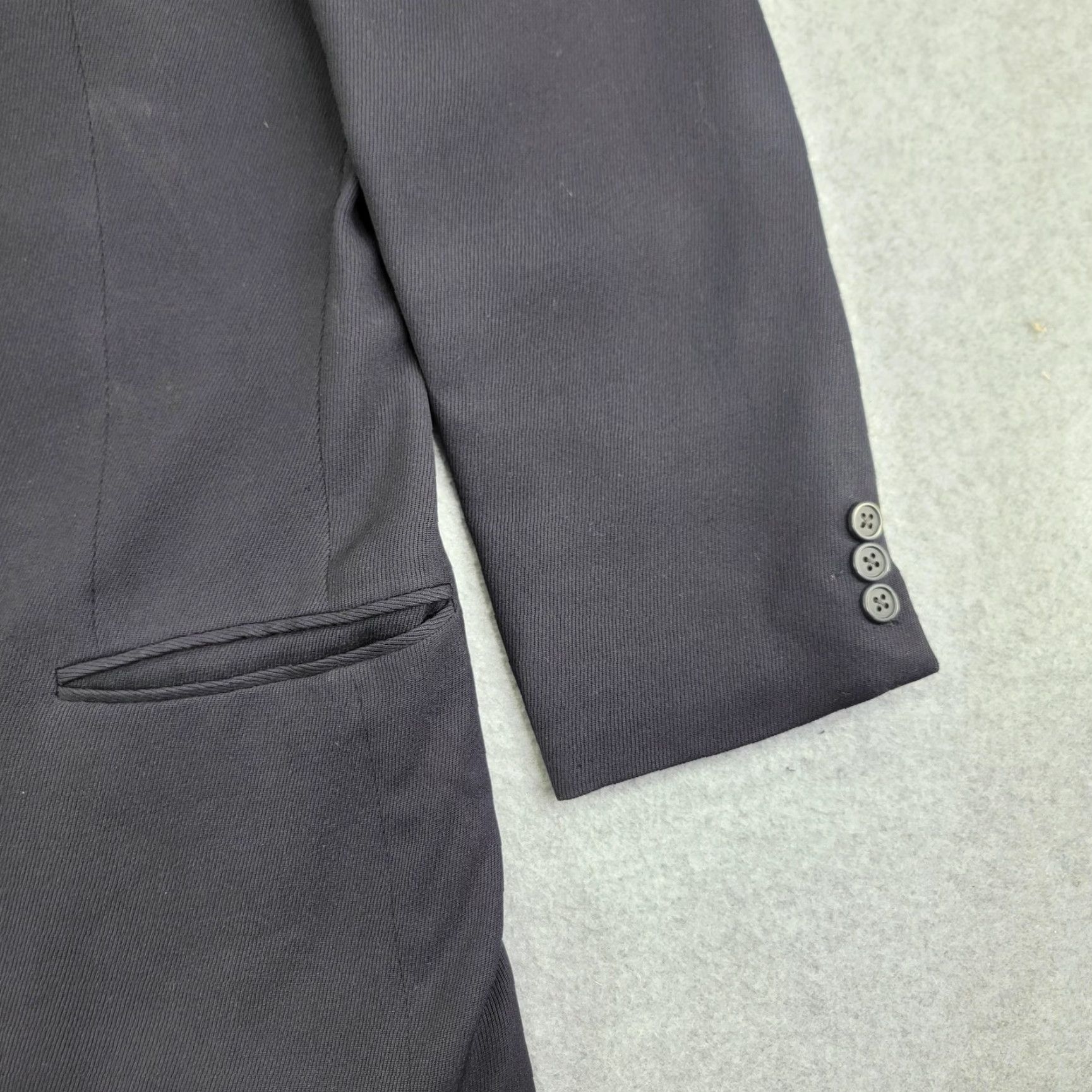 Giorgio Armani VINTAGE Giorgio Armani Suit Jacket Mens Large Blue Wool 2 Button Blazer Italy Size 42R - 4 Thumbnail