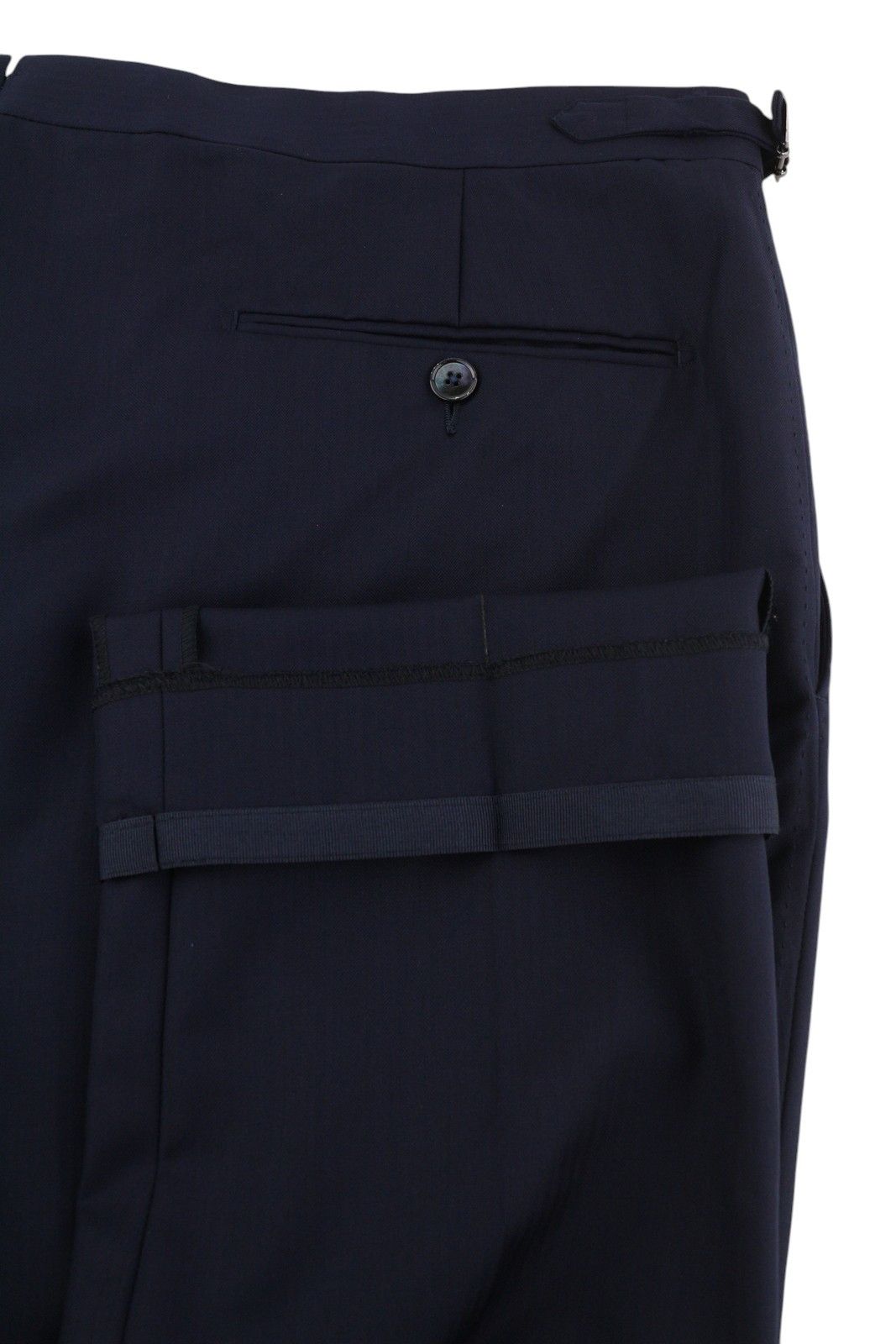 Suitsupply BRESCIA UK48S Dark Blue Wool Slim Zip Trousers 84342 Size 48S - 5 Thumbnail