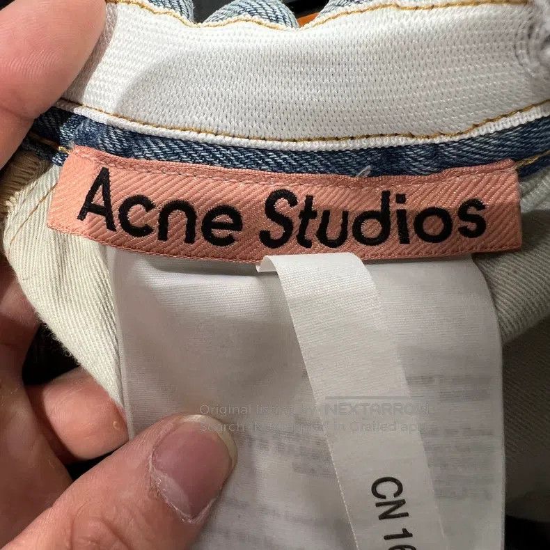 Acne Studios Acne Studios 25SS Leather Patch Splatter Denim Jeans Size US 29 - 3 Thumbnail