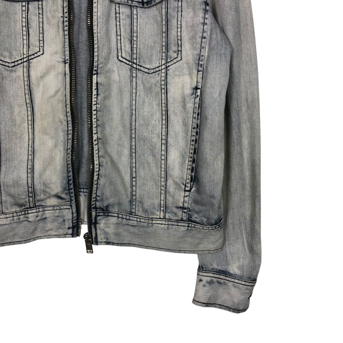 Diesel 🔥VINTAGE DENIM BIKER JACKET DIESEL ACID WASH DESIGN Size US M / EU 48-50 / 2 - 7 Thumbnail