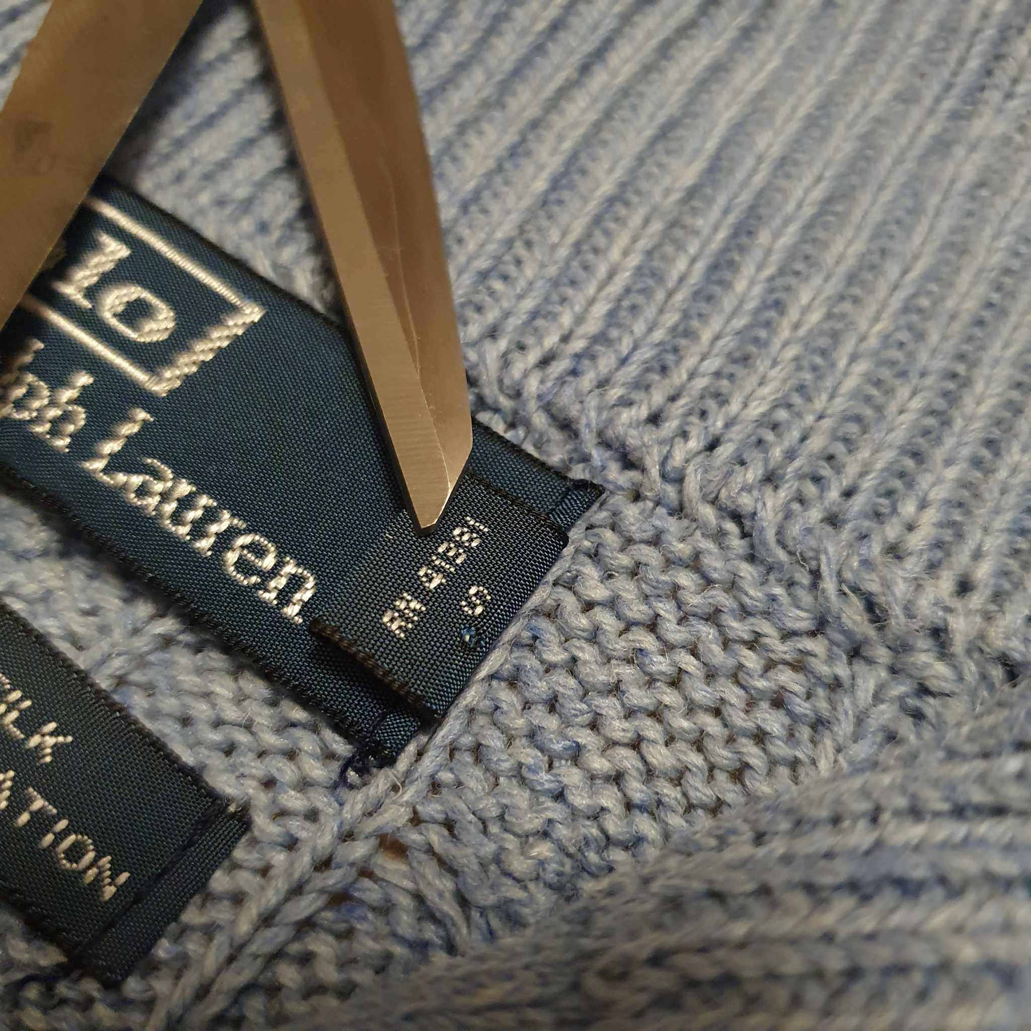 Polo Ralph Lauren × Ralph Lauren Polo Ralph Lauren Silk Cable-Knit Half-Zip Sweather Jumper Size US M / EU 48-50 / 2 - 8 Thumbnail