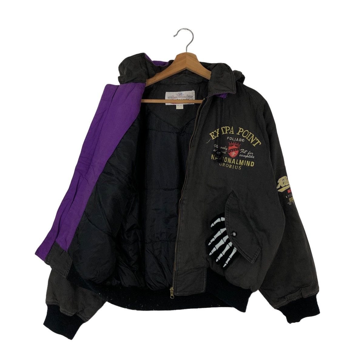 Japanese Brand 🔥90s VINTAGE BOMBER JACKET BIG LOGO RIOTRIOT NEW TOP LEADER Size US M / EU 48-50 / 2 - 9 Thumbnail