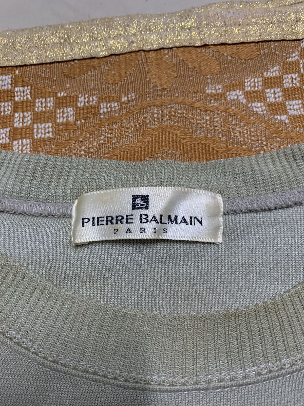 Japanese Brand × Pierre Balmain × Vintage 90s PIERRE BALMAIN EMBROIDERED LOGO SWEATSHIRT Size US L / EU 52-54 / 3 - 6 Thumbnail