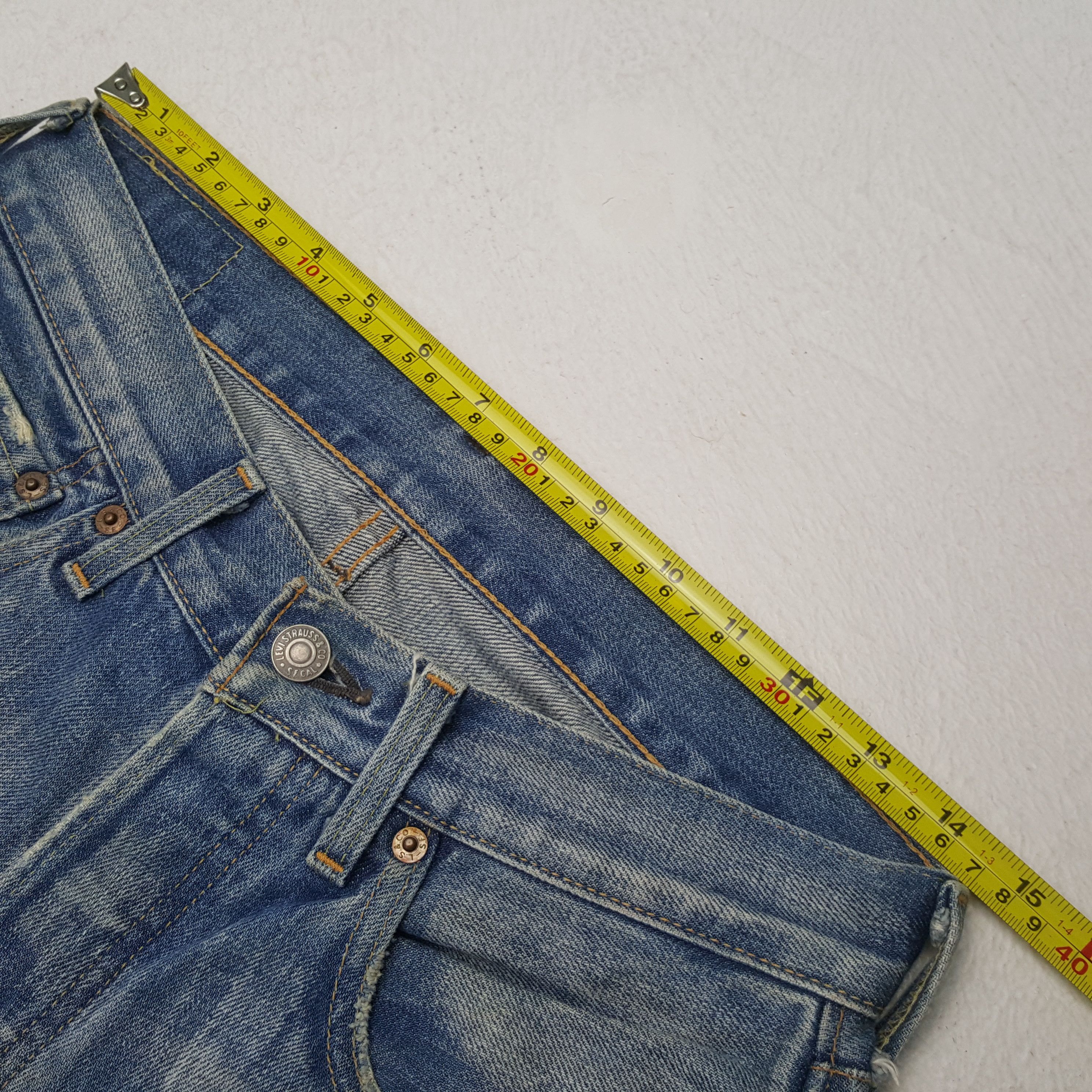 Levi's Vintage Levis 501 Redline Big E Distressed Jeans RR14 Size US 29 - 7 Thumbnail
