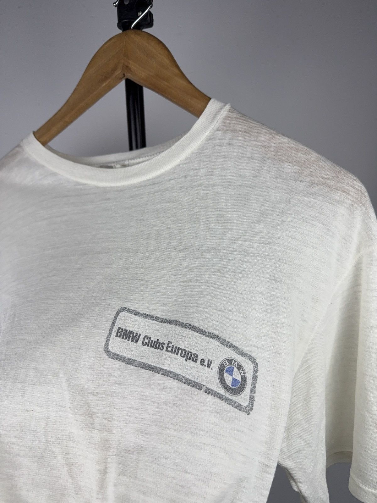 BMW Retro Vintage 80s BMW Clubs Europa Graphic Tee Single Stitch Size US S / EU 44-46 / 1 - 8 Thumbnail
