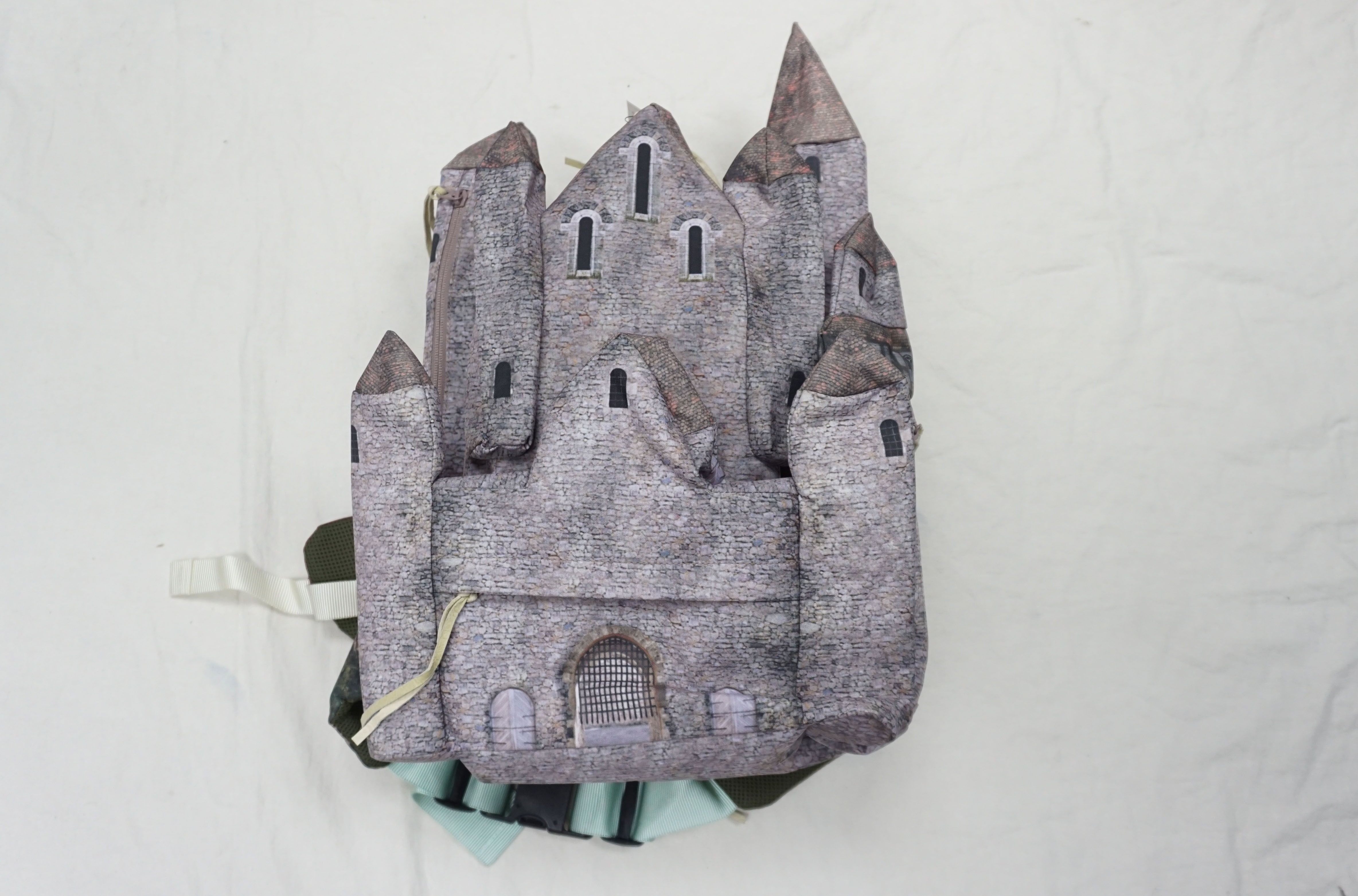 Pre-owned Art X Undercover Ss16 Castle Backpack (runway Version) In Grey