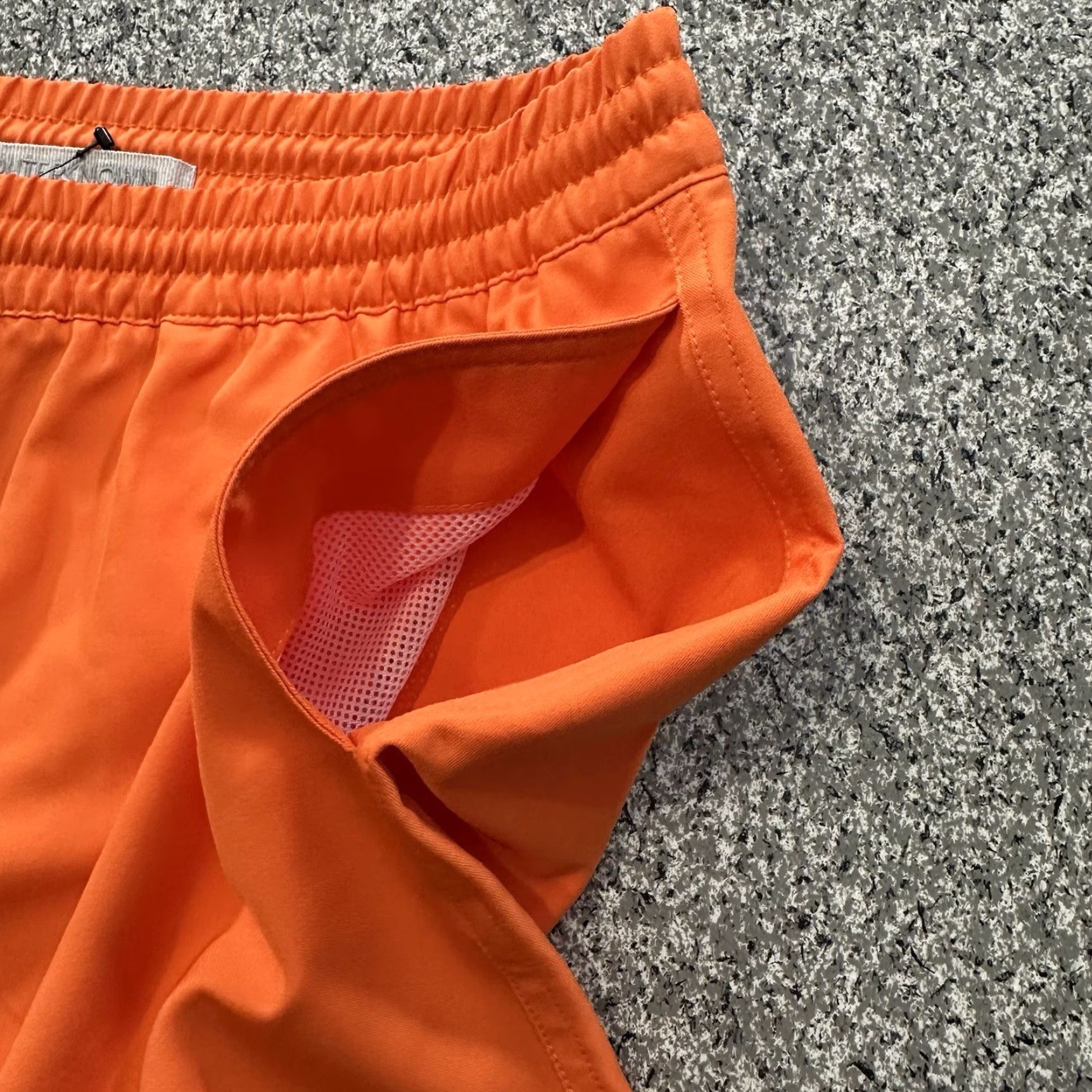 Outerknown Outerknown Nomadic Sports Shorts XL Mens Orange 7” Trunk Drawstring Pockets Lined Android? Size US 36 / EU 52 - 5 Thumbnail
