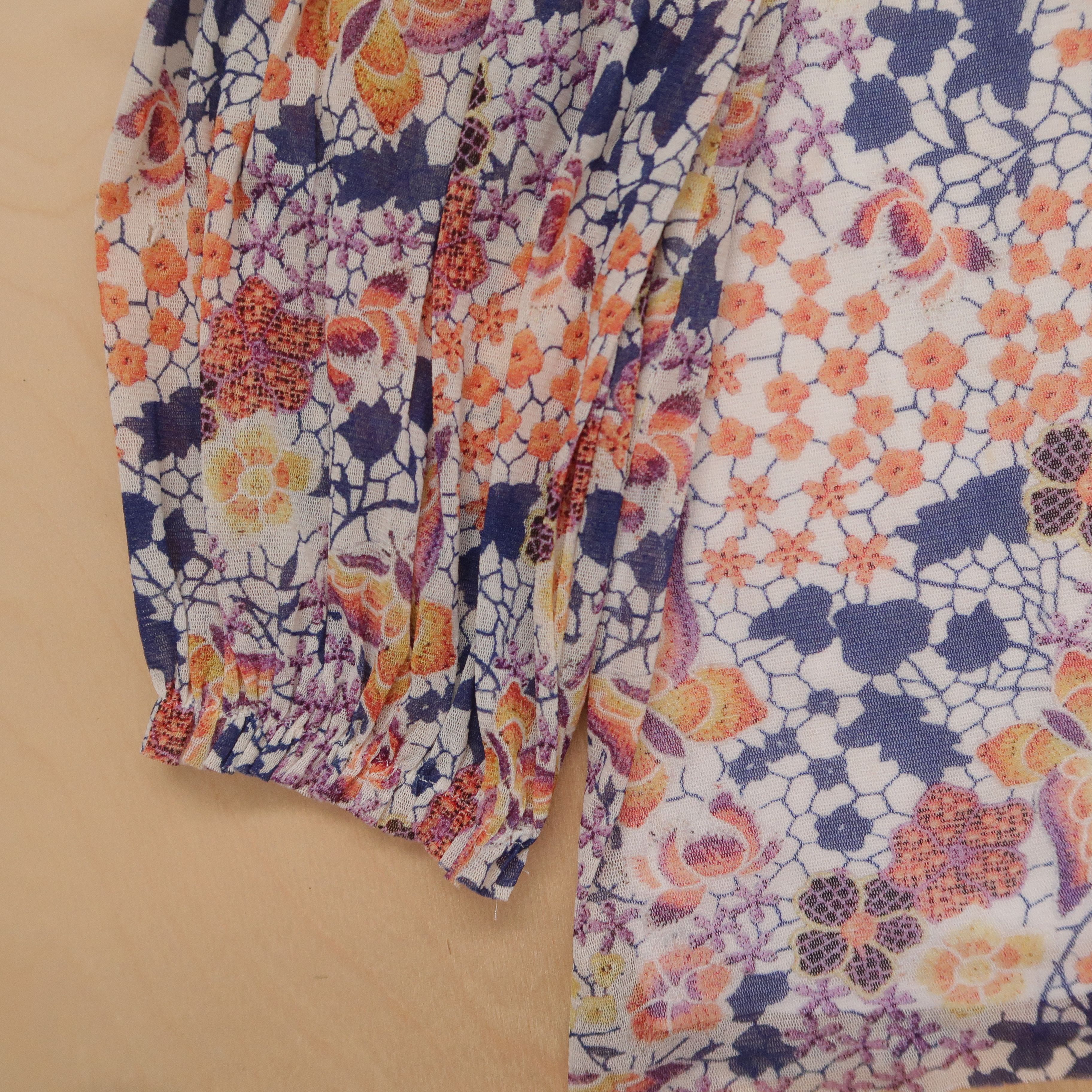 Vivienne Tam S/S 99 Butterfly Buddha Floral Mesh Long Sleeve Size M / US 6-8 / IT 42-44 - 9 Thumbnail