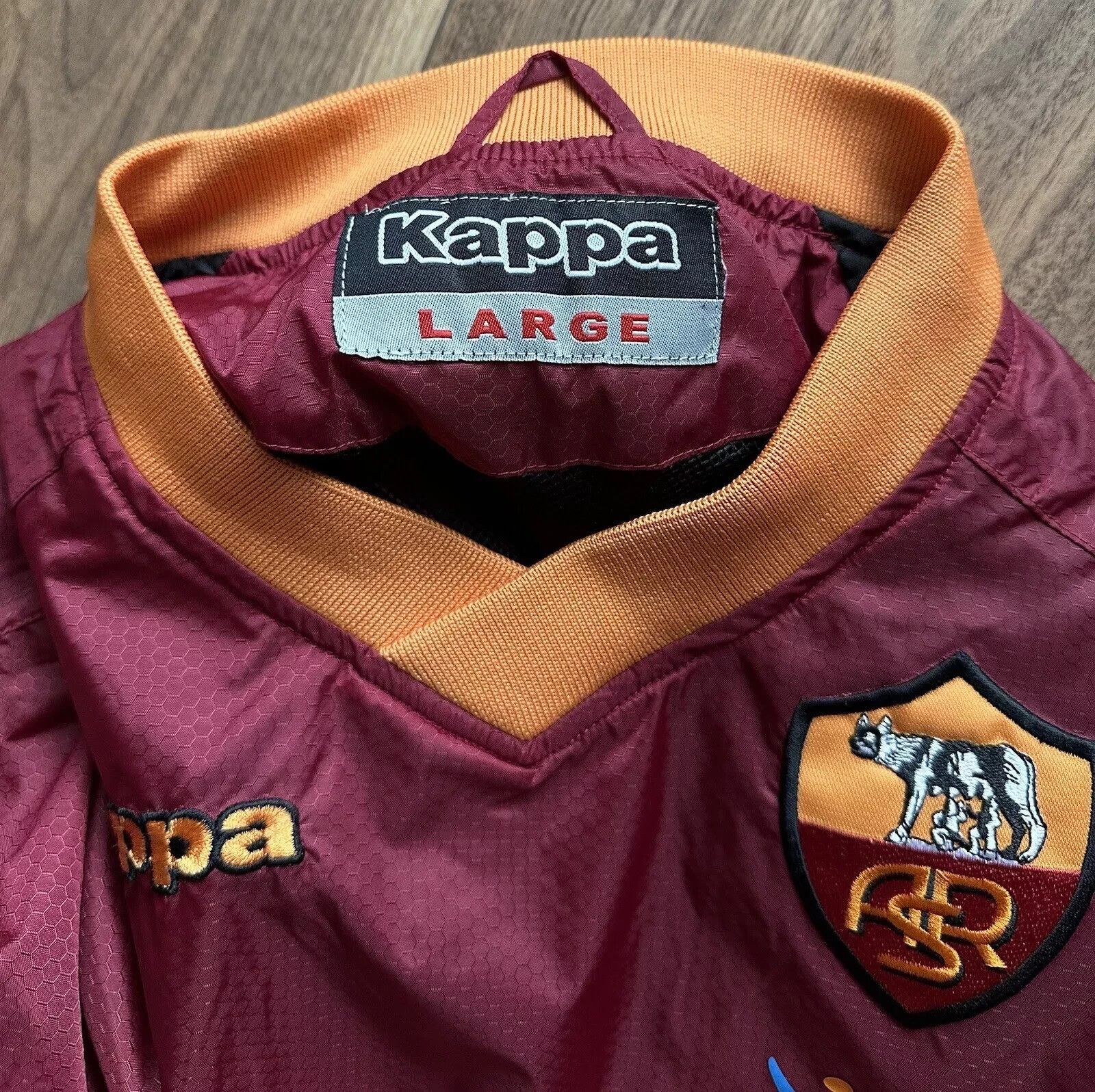 Kappa VINTAGE AS ROMA 2000s TRAINING JACKET SOCCER KAPPA Size US L / EU 52-54 / 3 - 9 Thumbnail