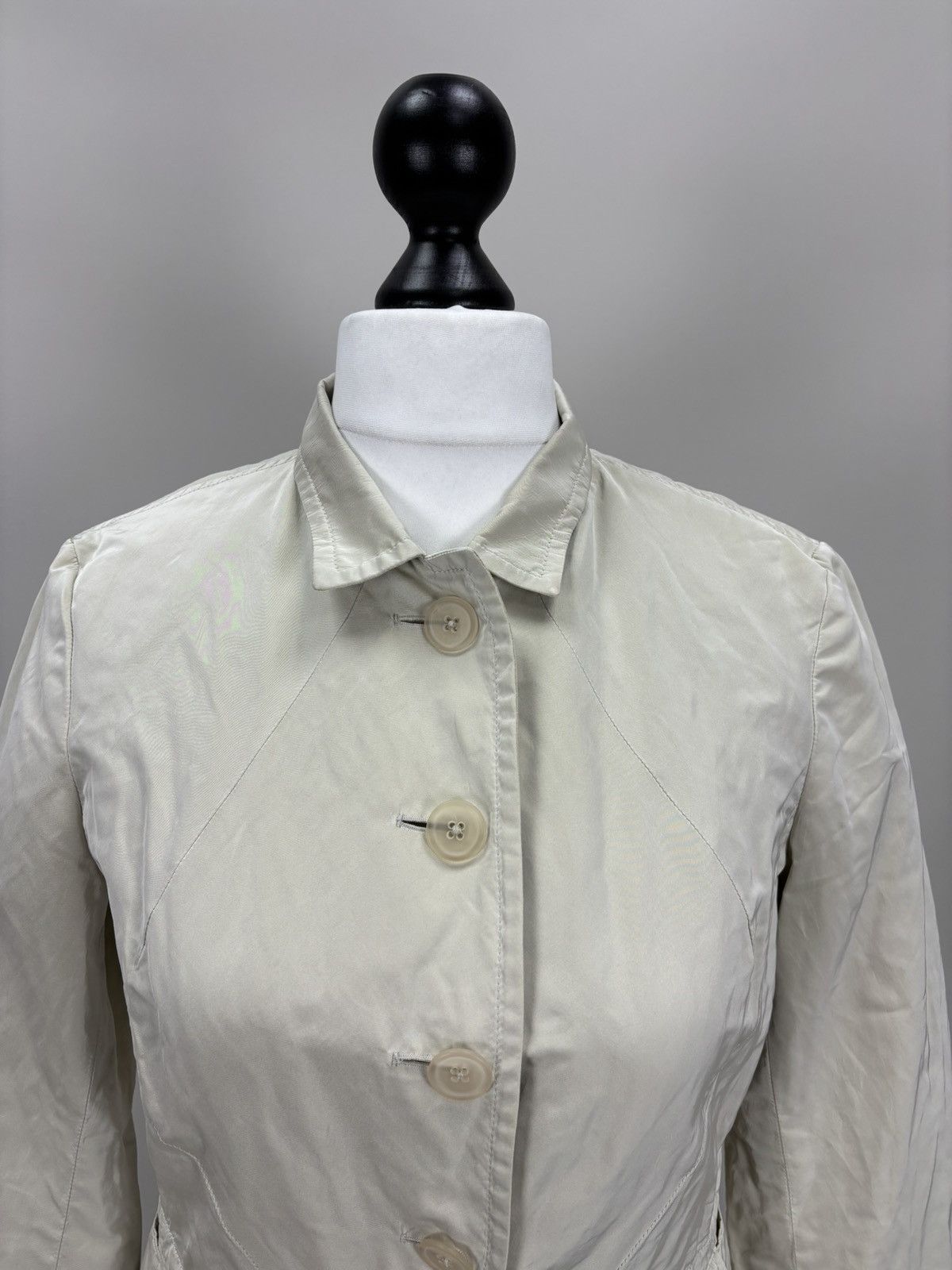Jil Sander Womens blazer Jil Sander Size 36 Color Beige Size XS / US 0-2 / IT 36-38 - 3 Thumbnail