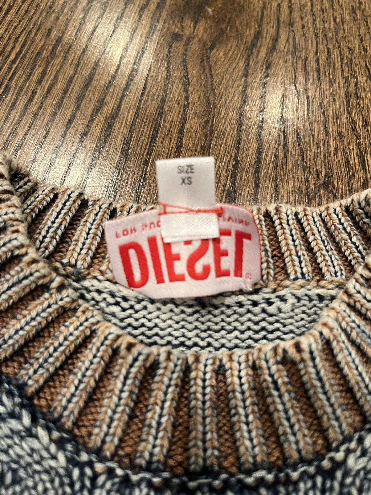 Diesel Diesel Delos Stonewashed Distressed Sweater Size US XS / EU 42 / 0 - 4 Thumbnail