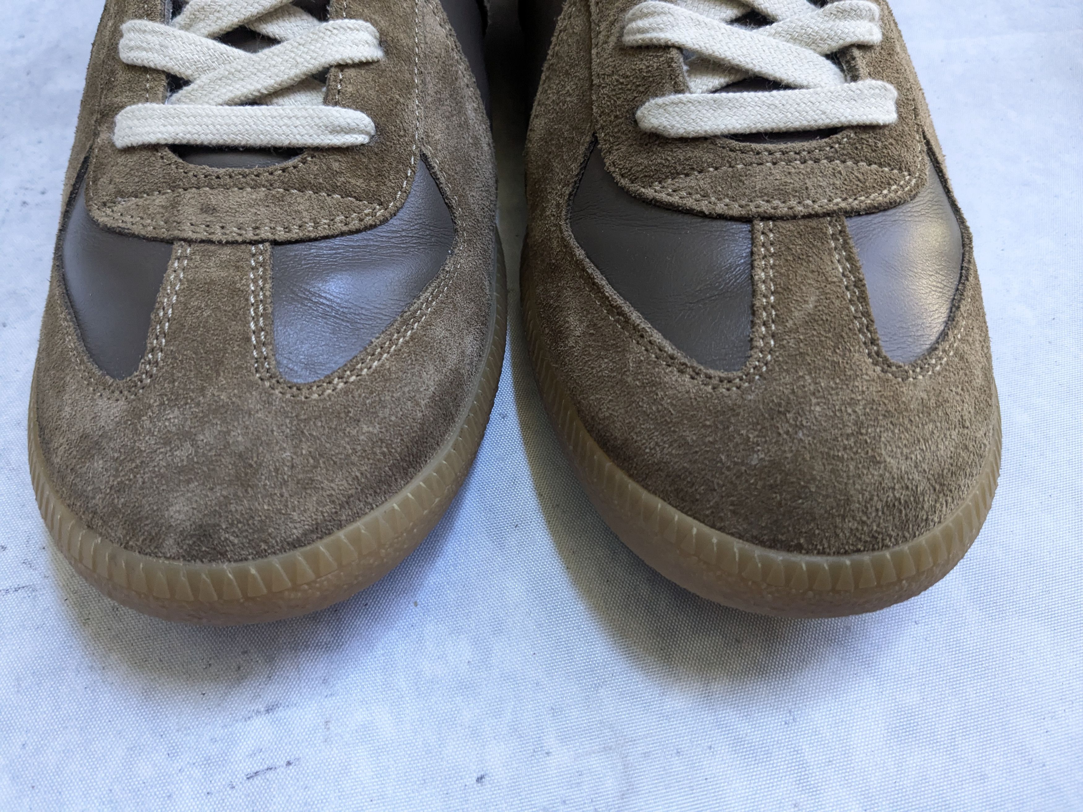 Maison Margiela Maison Margiela GAT Replica Olive Green 10 43 Suede Leather Size US 10 / EU 43 - 3 Thumbnail