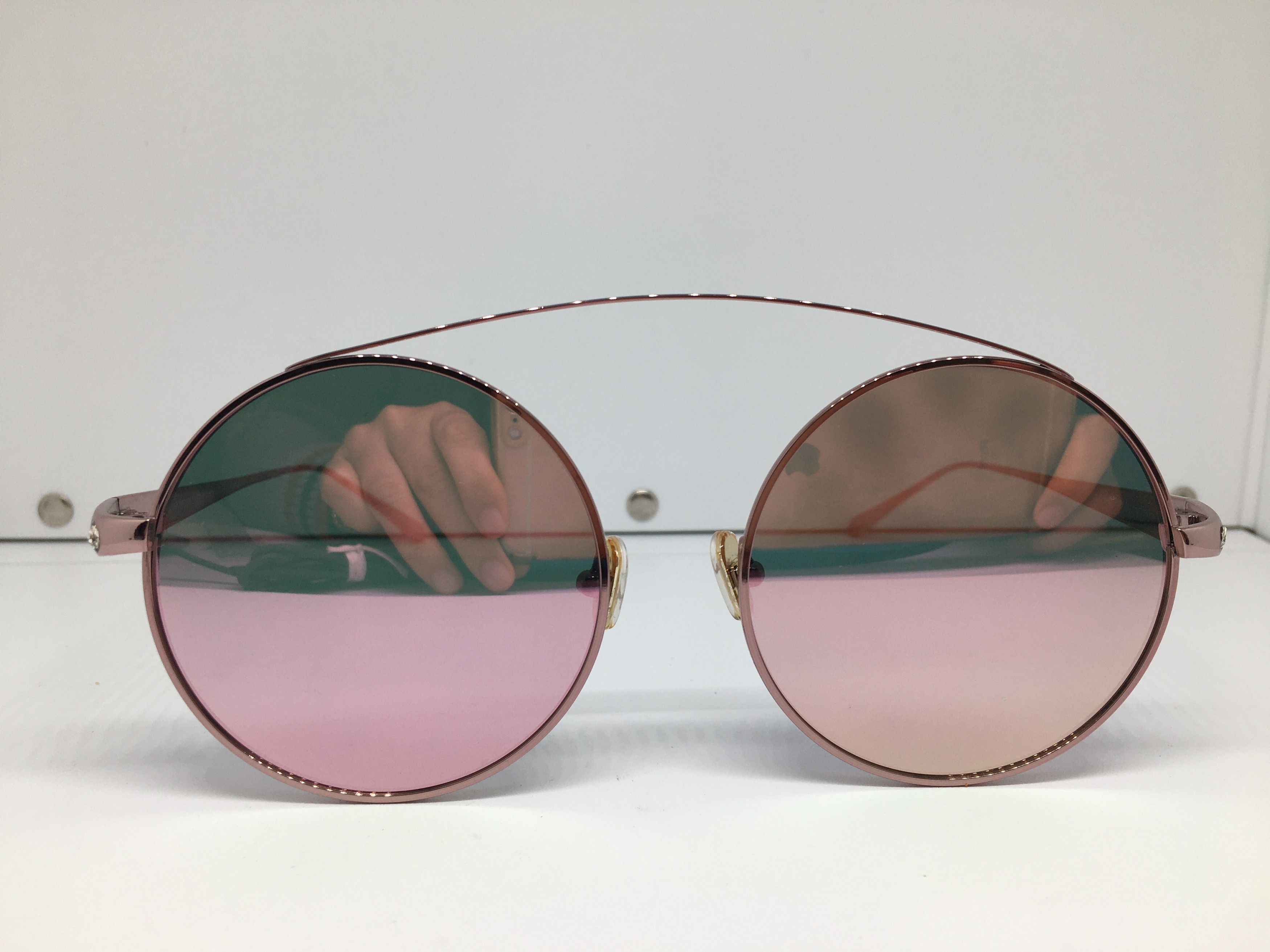 Linda Farrow Linda Farrow Titanium Round Sunglasses Frame Size ONE SIZE - 1 Thumbnail