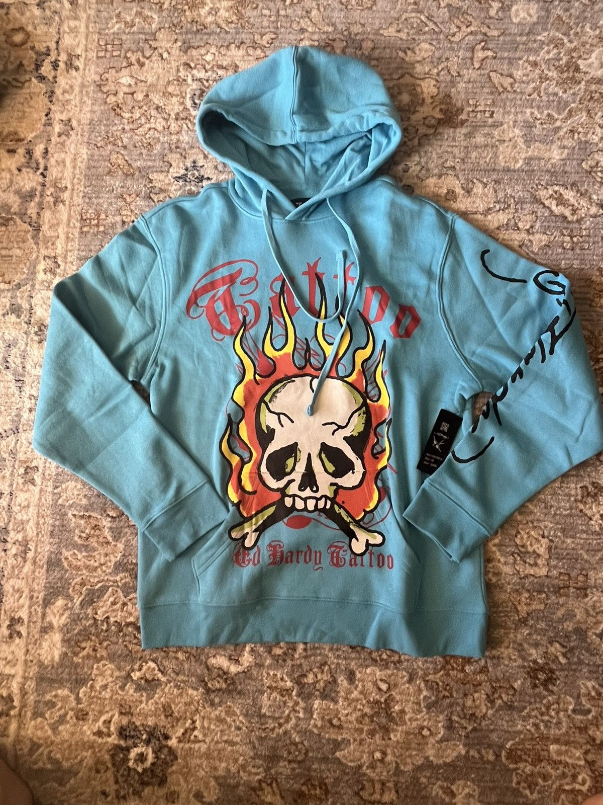 Ed Hardy FLAME SKULL GRAPHIC ED HARDY HOODIE M Size US M / EU 48-50 / 2 - 1 Thumbnail