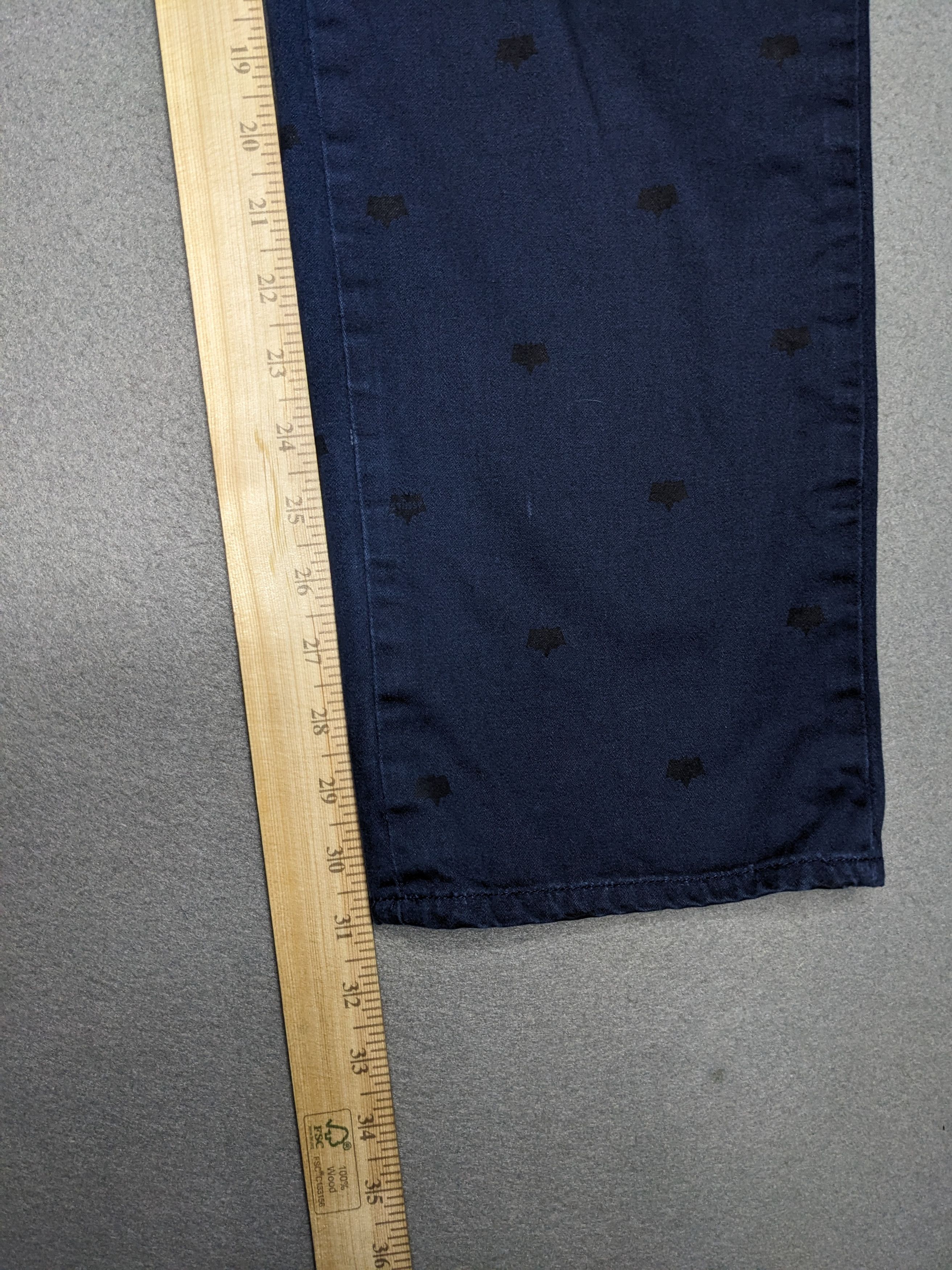 Stussy Stussy Crown Logo Work Pants 32x31 Straight Chino Navy Blue Size US 32 / EU 48 - 15 Thumbnail