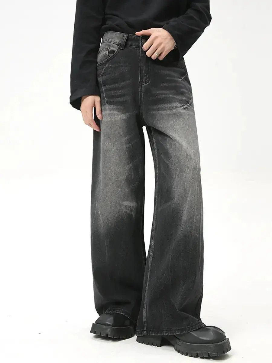 Japanese Brand Retro cat whisker high street jeans Size US 32 / EU 48 - 4 Thumbnail