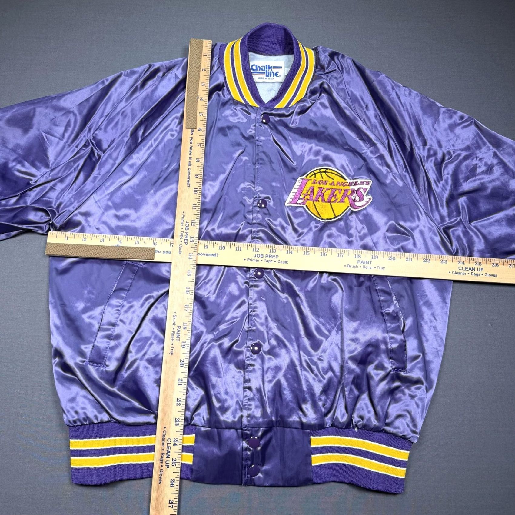 Chalk Line Vintage Chalk Line Jacket Mens Large Purple Lakers Bomber 80s Size US L / EU 52-54 / 3 - 4 Thumbnail