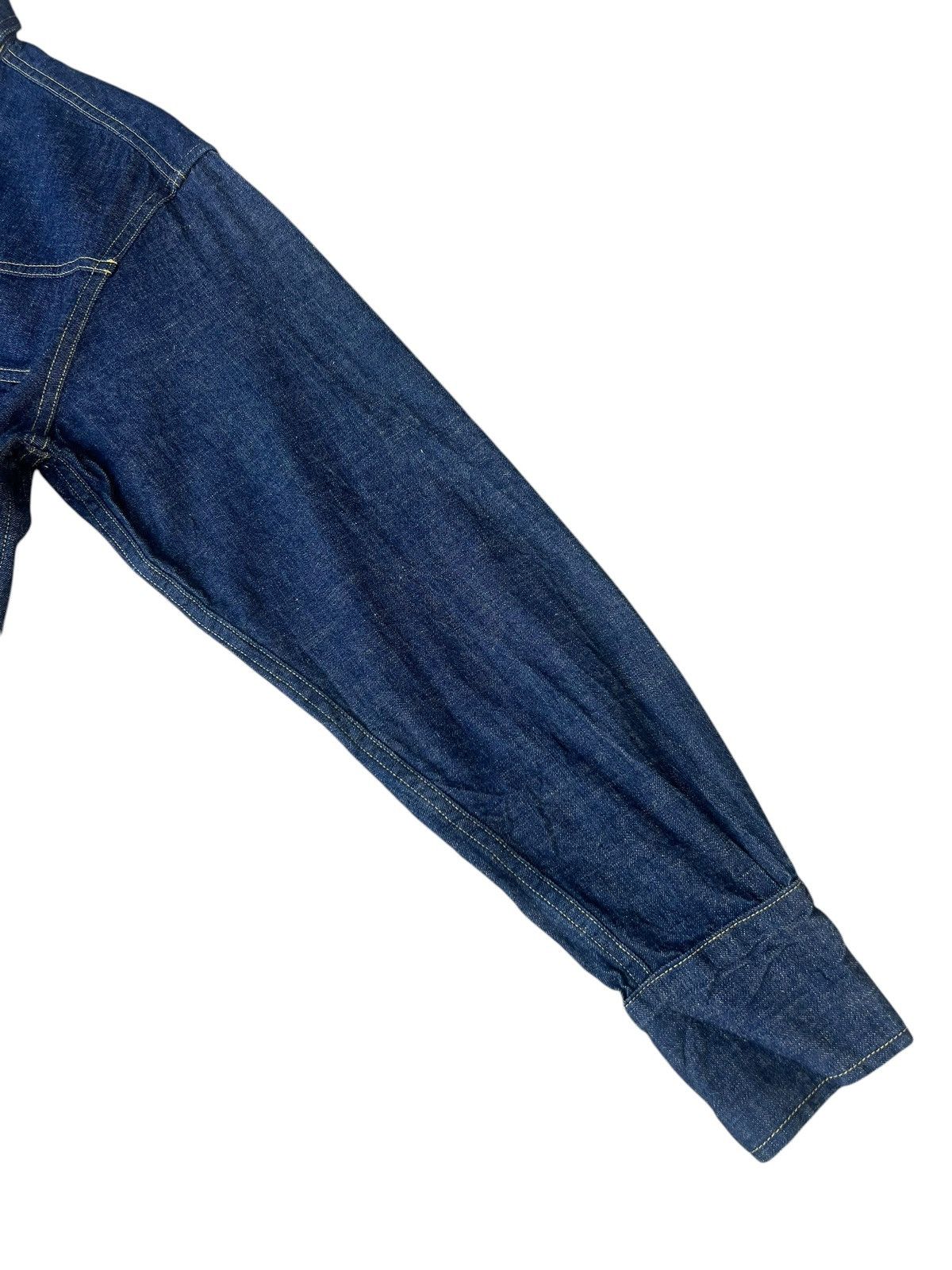 Levi's Vintage Clothing Vintage 2000 Levi’s Long Horn Big E Denim Western Shirt Size US M / EU 48-50 / 2 - 12 Thumbnail