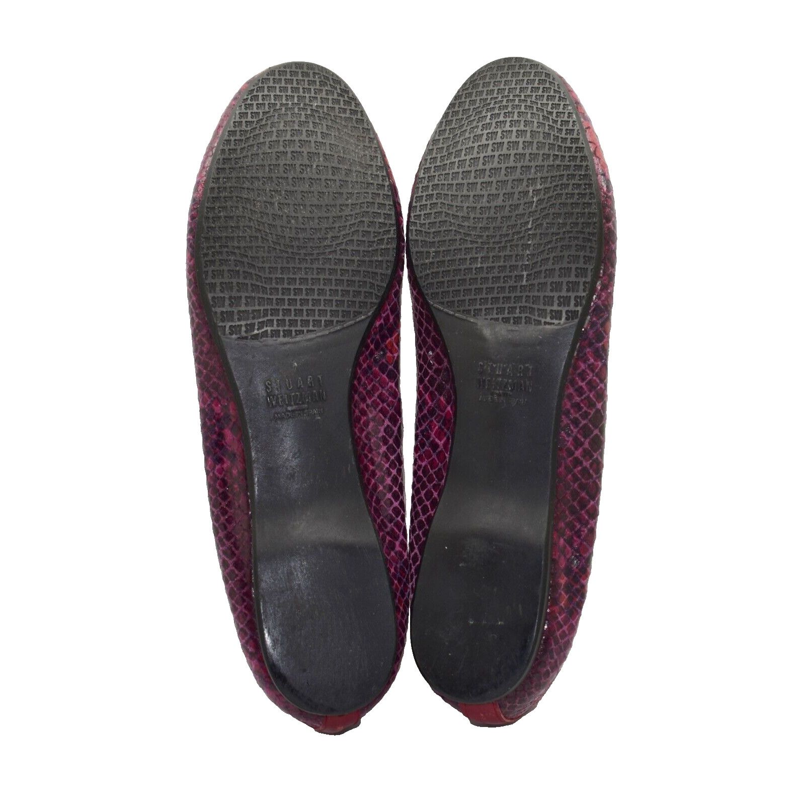 Stuart Weitzman STUART WEITZMAN Snake Lastikon Embossed Ballet Flat Shoe 8.5 Size US 8.5 / IT 38.5 - 5 Thumbnail