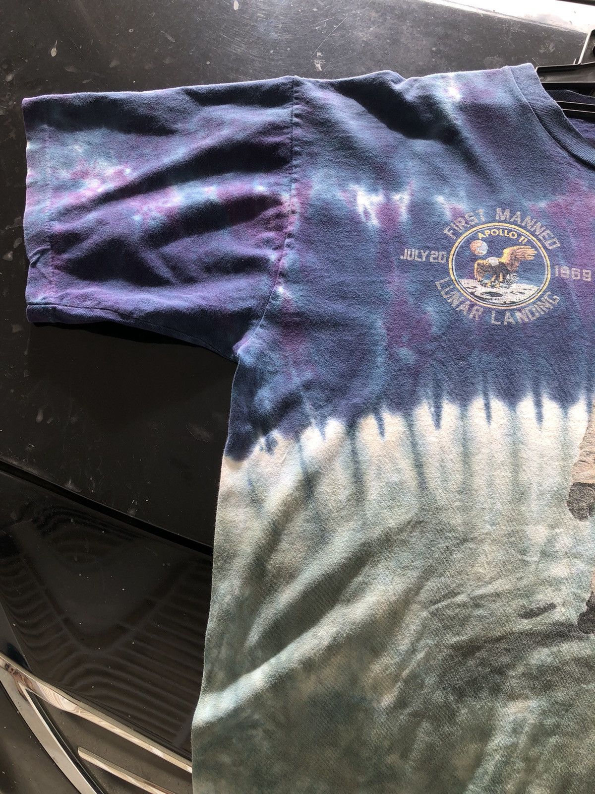 Vintage Vintage 90s First Manned Lunar Landing Tye Dye Size US XL / EU 56 / 4 - 10 Thumbnail