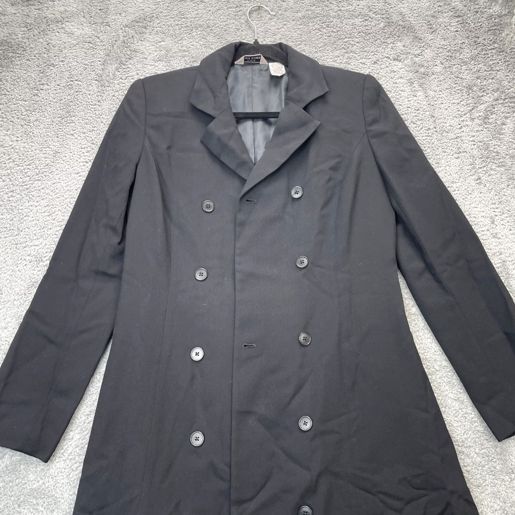 Eddie Bauer VINTAGE Eddie Bauer Jacket Womens XS Black Peacoat Double Breasted Wool Jacket Ladies 2XS Winter Fall Classic Size XXS / US 00 / IT 34 - 6 Thumbnail