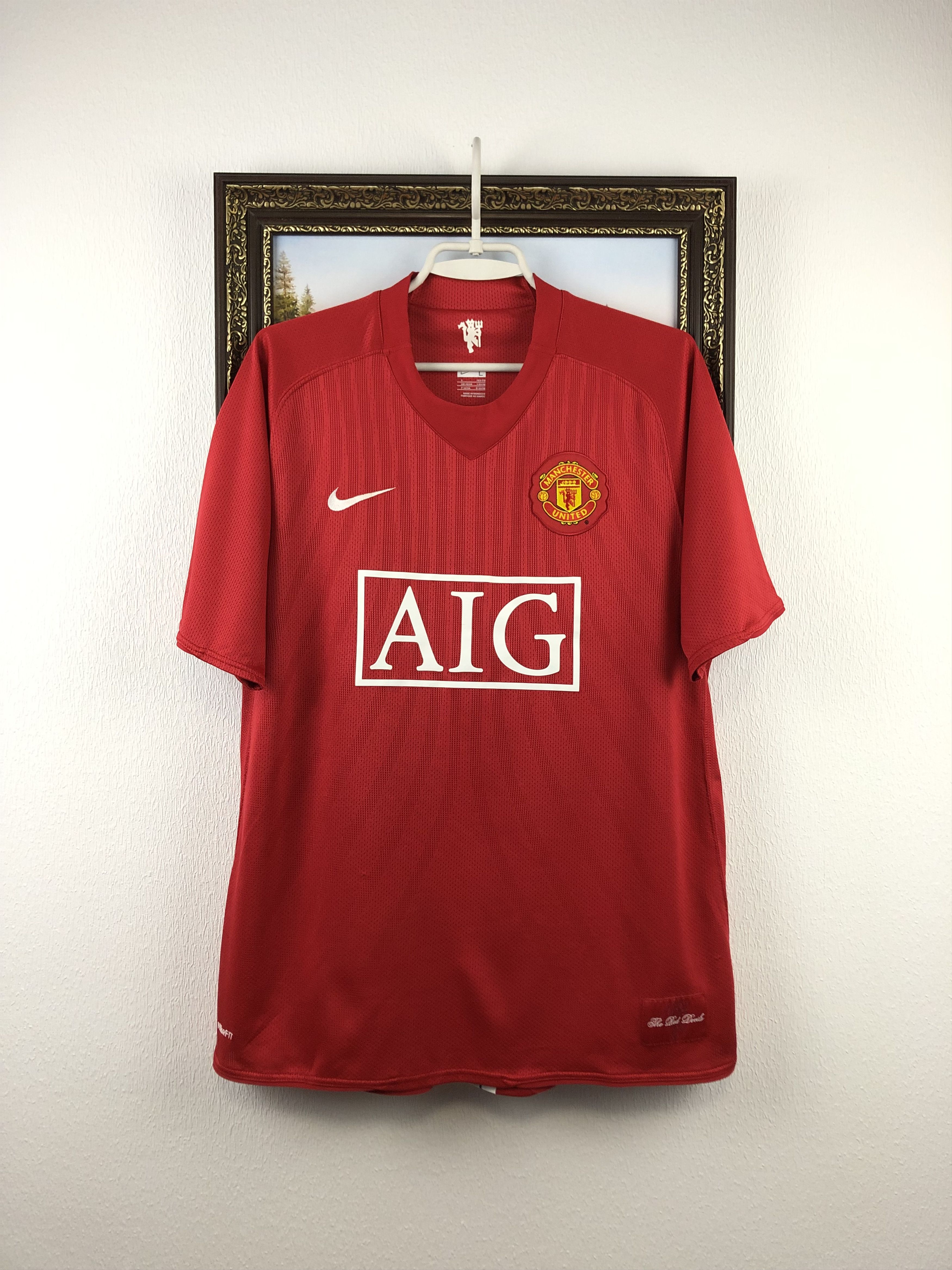 Nike Manchester United football shirt 2007 Nike Jersey Rare Size US L / EU 52-54 / 3 - 1 Thumbnail