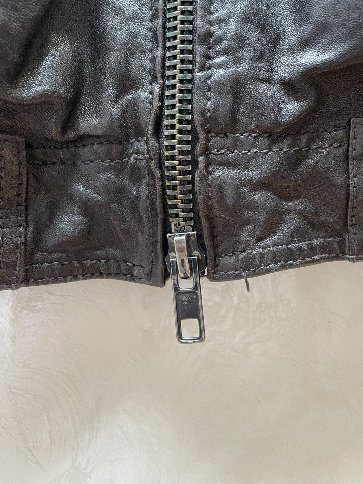 Allsaints ALLSAINTS SPITALFIELDS LoT A LEATHER JACKET MILITARY BIKER Size US S / EU 44-46 / 1 - 2 Thumbnail
