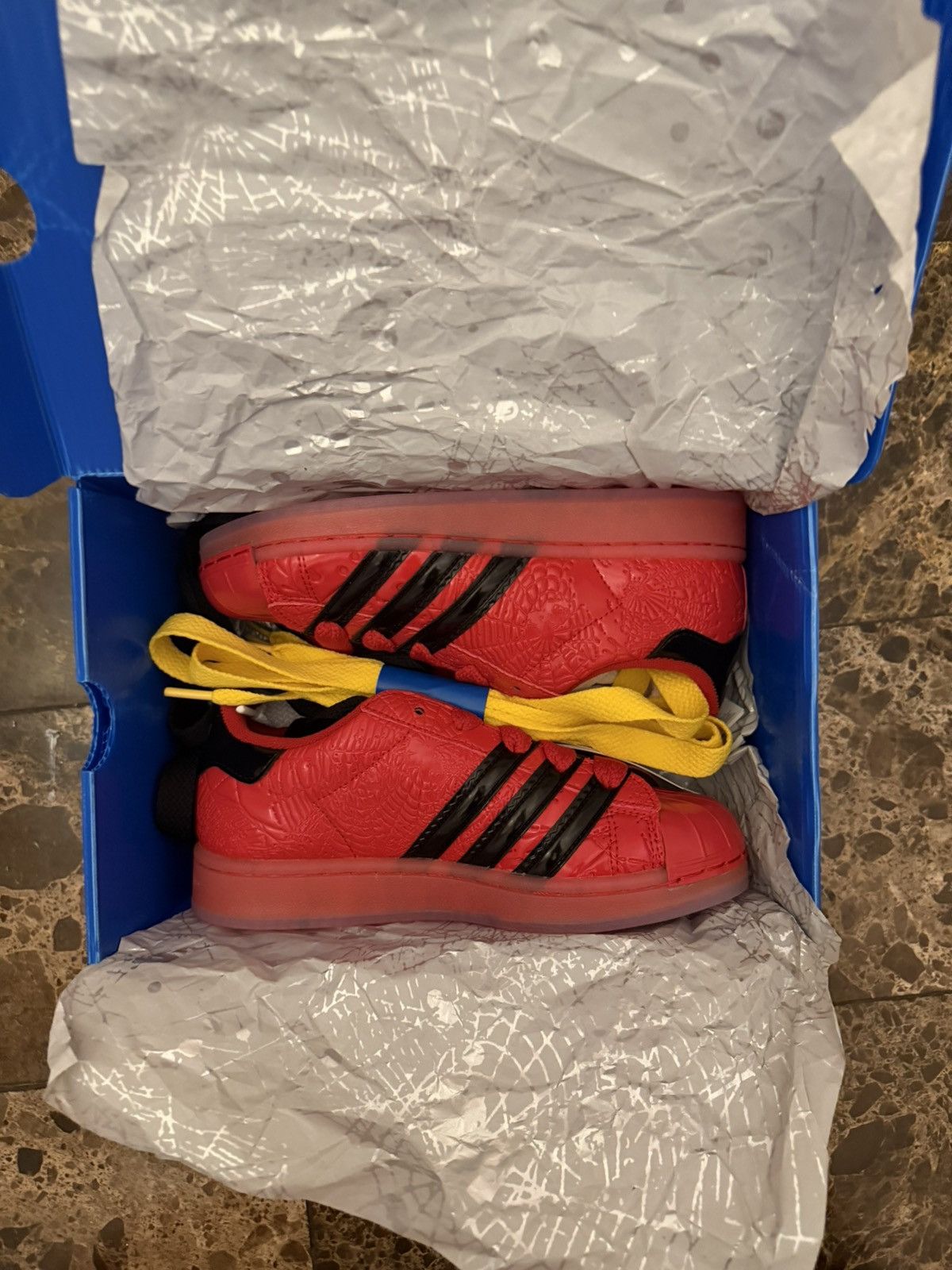 Adidas Adidas x Sp5der Superstar "Red Metallic" – Size US 4 / EU 36 Size US 5.5 / IT 35.5 - 2 Thumbnail
