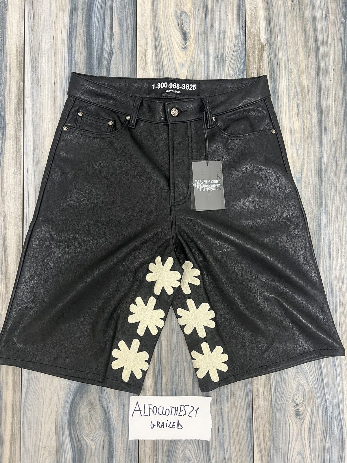 LOSTSHDWS Leather Short (BONE)