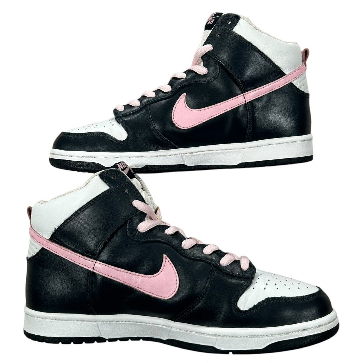 Nike Nike Sb Dunk High Shy Pink Dark Obsidian Blue 2005 Sneakers Size US 10 / EU 43 - 3 Thumbnail