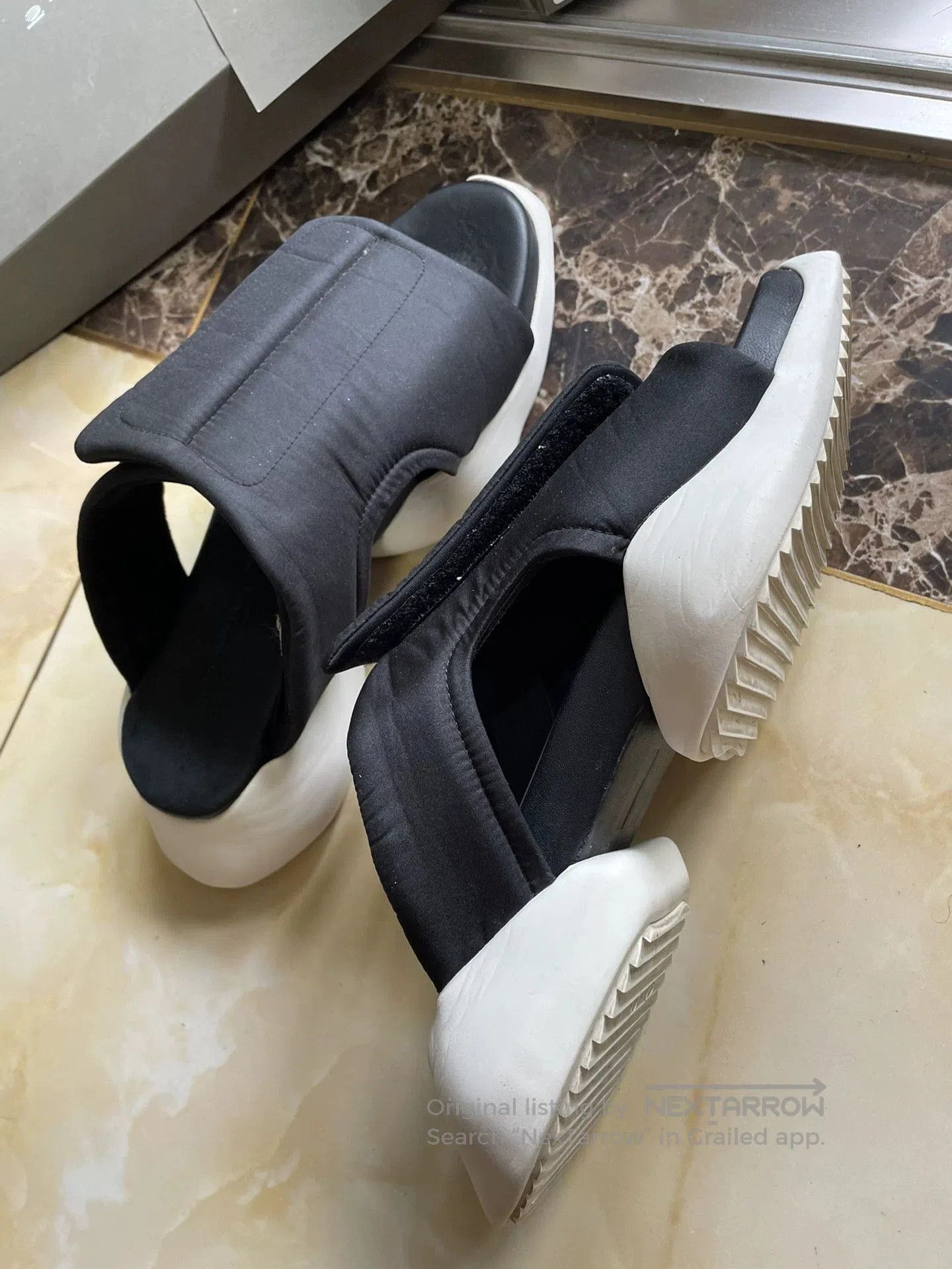 Rick Owens Rick Owens x Adidas Tank Slides AQ2822. Size US 7 / EU 40 - 2 Thumbnail