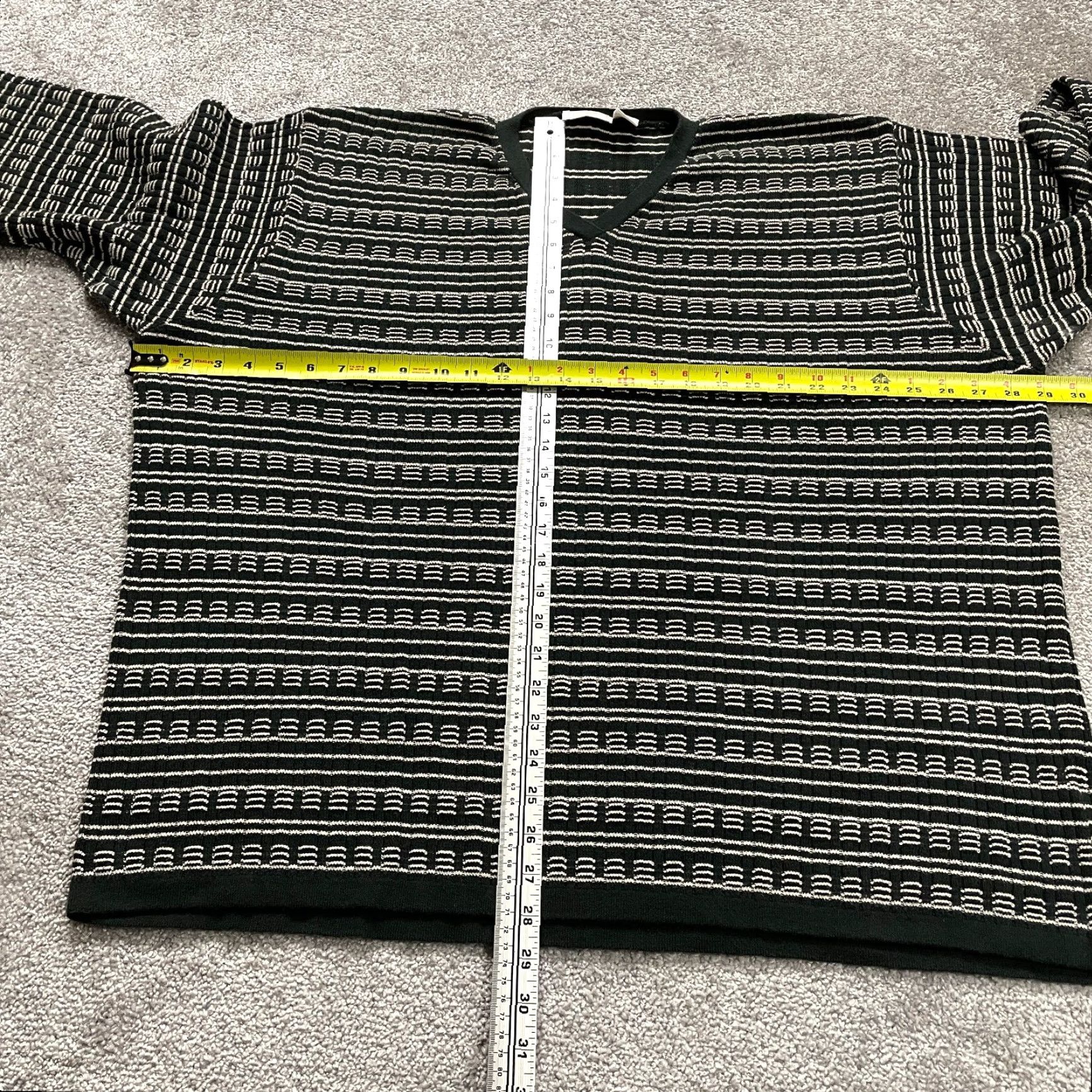 Liz Claiborne VINTAGE Liz Claiborne Sweater Pullover Women 3XL Knit All Seasons Casual Black White Size XXL / US 16-18 / IT 52-54 - 6 Thumbnail