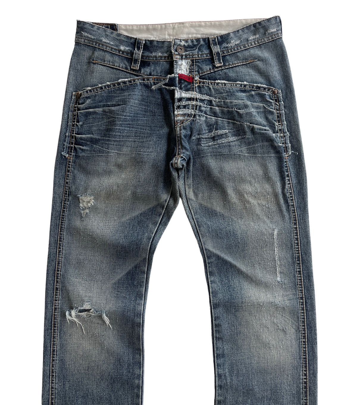 Marithe + Francois Girbaud MFG Distressed Jeans Size US 31 - 4 Thumbnail