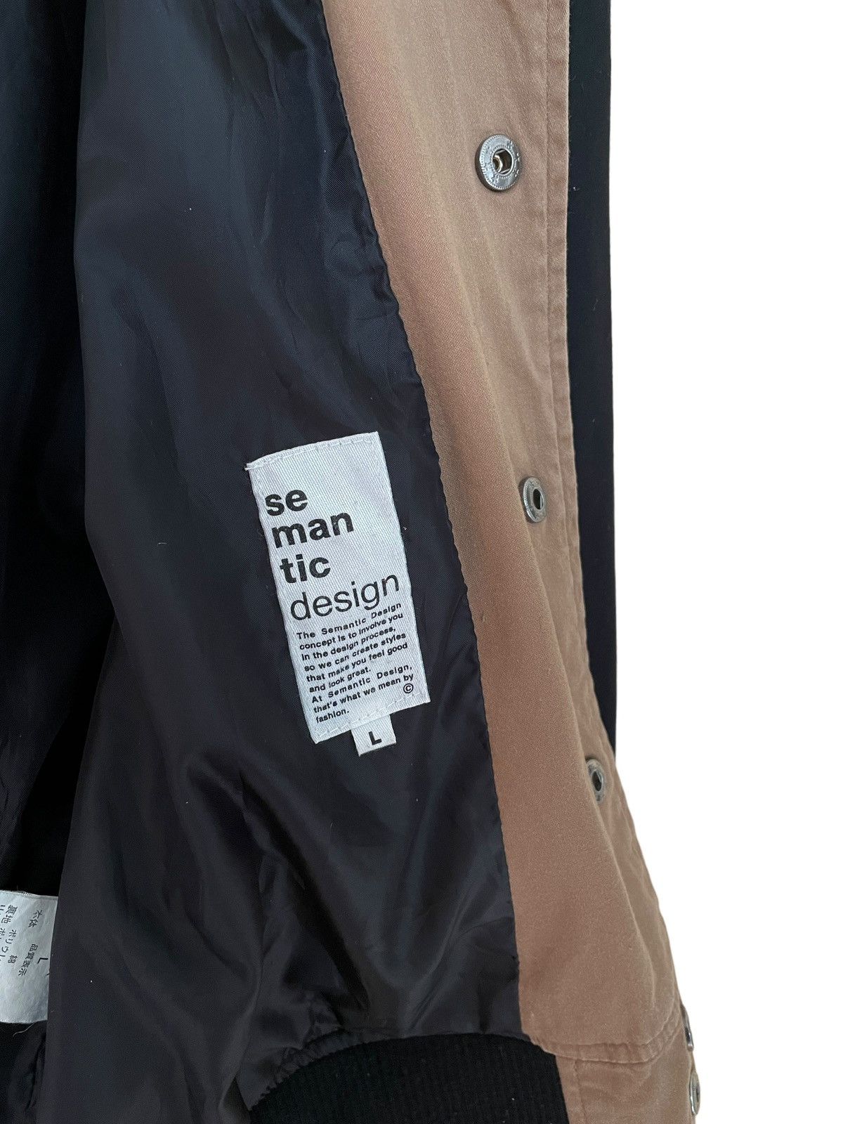 Vintage × semanticdesign Vintage Semantic Design Bomber Jacket 2000s Size US L / EU 52-54 / 3 - 6 Thumbnail