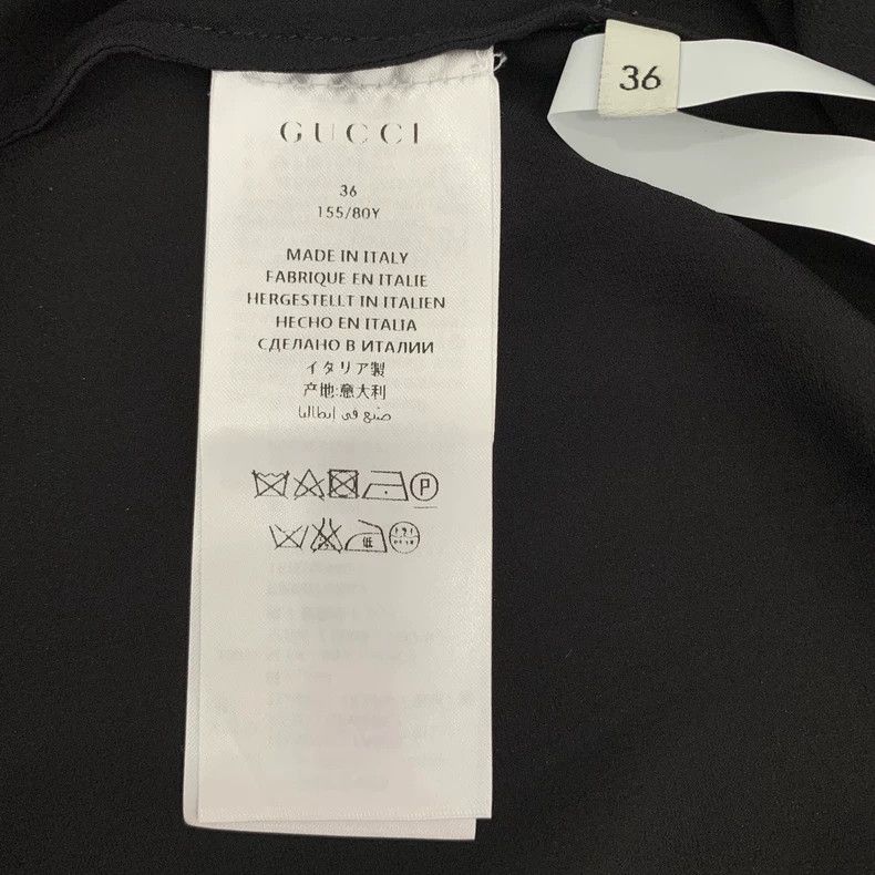 Gucci Gucci Size 36 Double G buckle striped tie black mulberry s Size US XXS / EU 40 - 6 Thumbnail