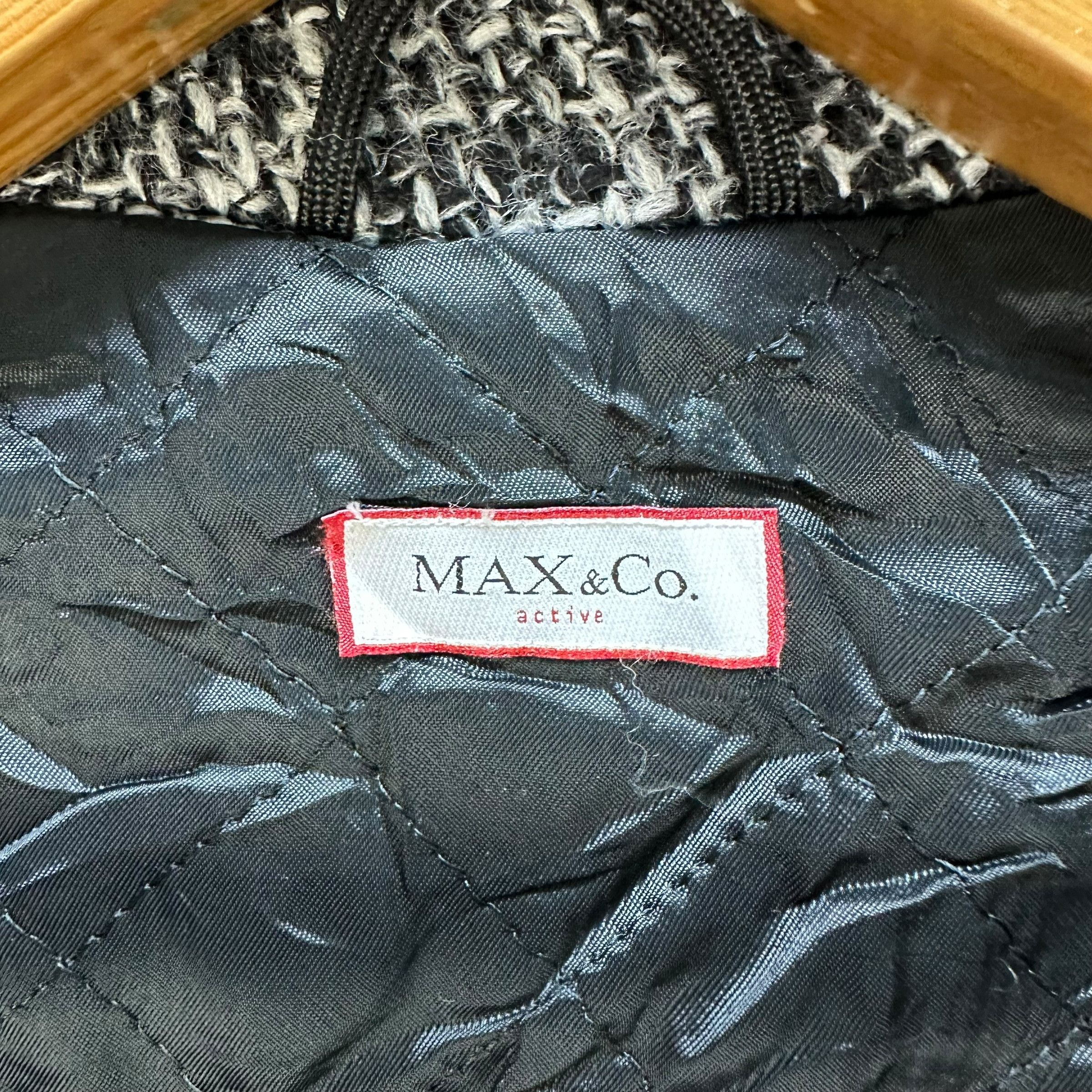 MAX&Co. MAX & CO active Tweed Long Coat Jacket #A53-1222 Size XS / US 0-2 / IT 36-38 - 9 Thumbnail