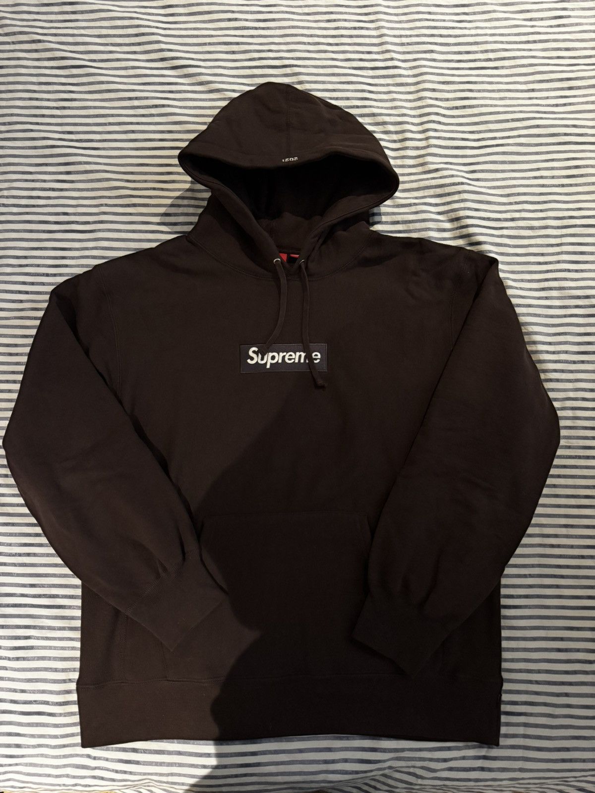 Supreme Supreme Brown Box Logo Hooded Sweatshirt Pullover Large FW21 Size US L / EU 52-54 / 3 - 4 Thumbnail