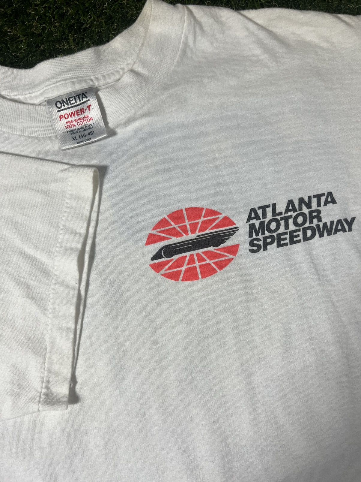 NASCAR Vintage 90s Atlanta Motor Speedway USA Essential Racing Tee Size US XL / EU 56 / 4 - 2 Thumbnail