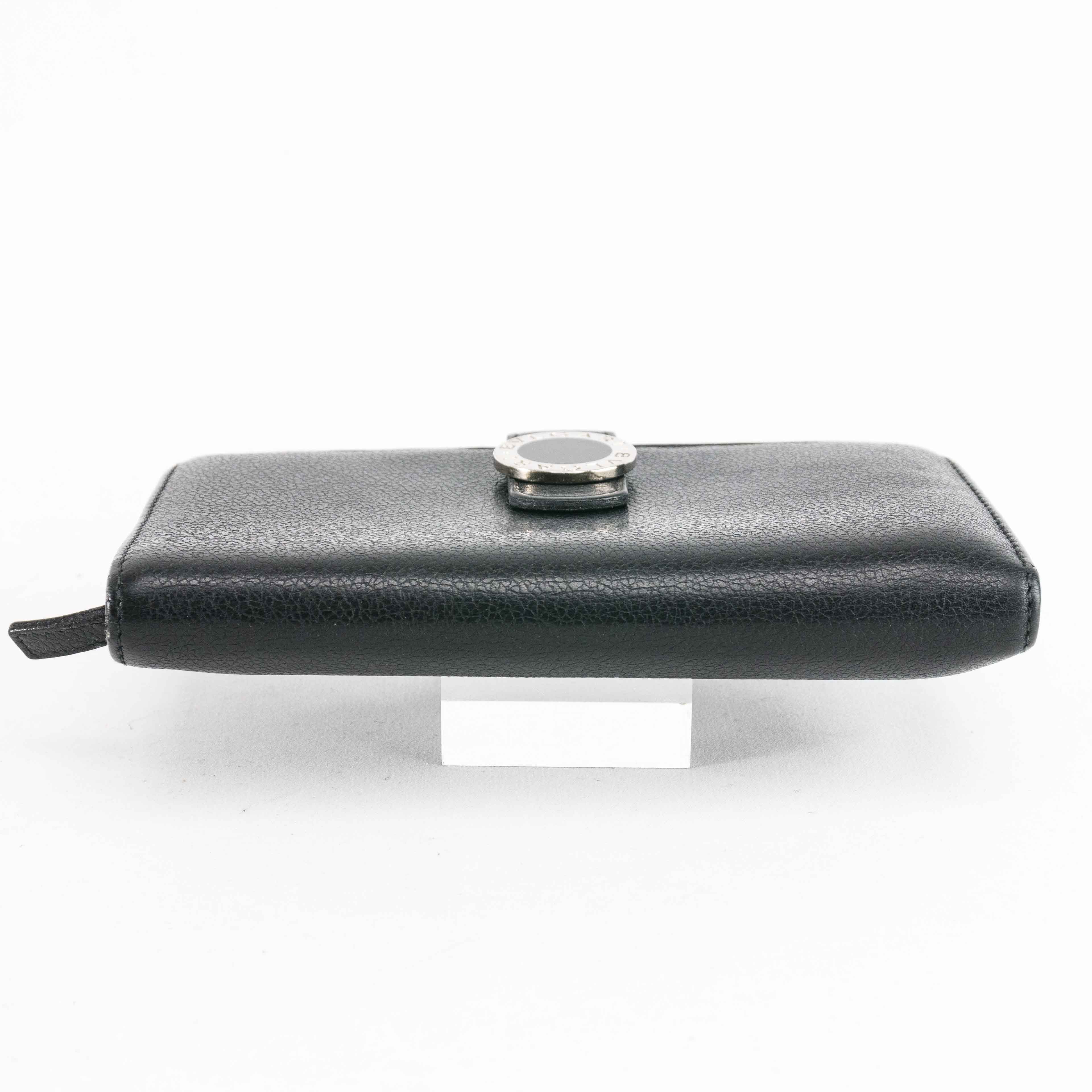 Bvlgari BVLGARI Black Leather Bi-fold Continental Wallet Size ONE SIZE - 6 Thumbnail